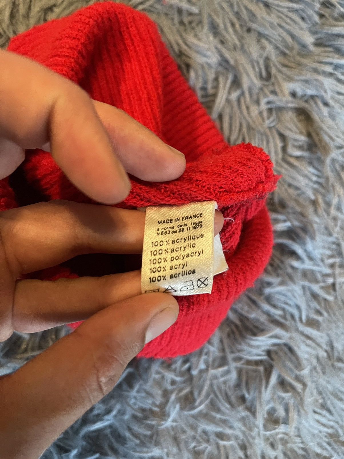 Lacoste × Vintage Lacoste 90s vtg iconic Jacques-Yves Cousteau style beanie Size ONE SIZE - 8 Thumbnail