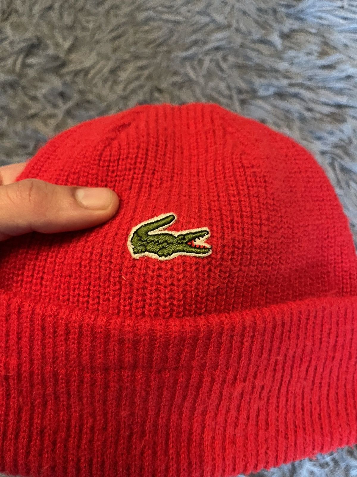 Lacoste × Vintage Lacoste 90s vtg iconic Jacques-Yves Cousteau style beanie Size ONE SIZE - 4 Thumbnail