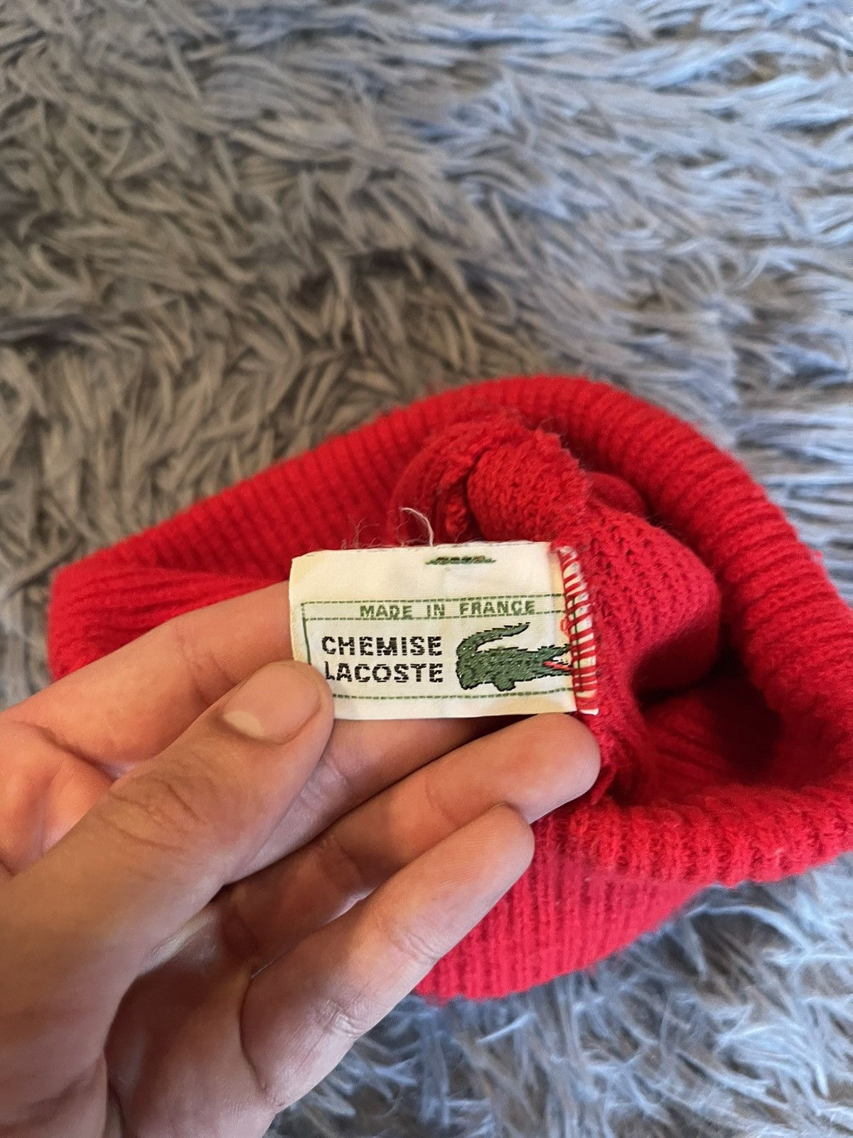 Lacoste × Vintage Lacoste 90s vtg iconic Jacques-Yves Cousteau style beanie Size ONE SIZE - 6 Thumbnail
