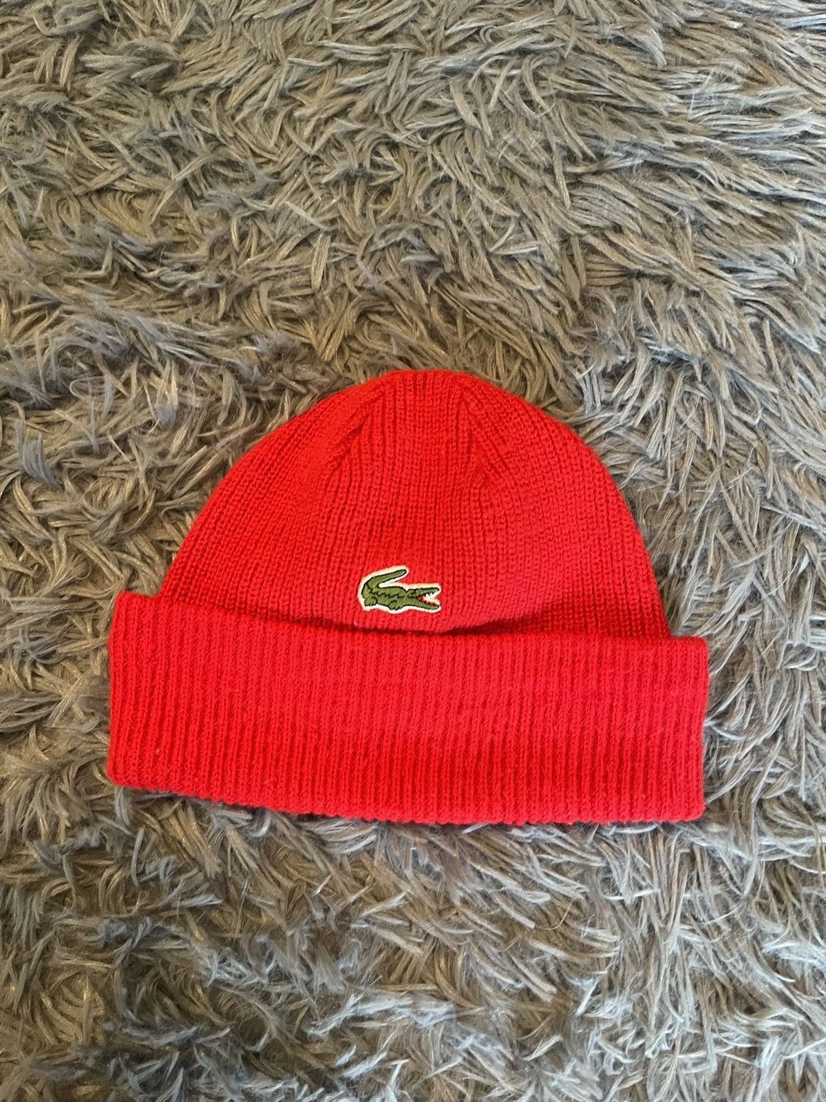 Lacoste × Vintage Lacoste 90s vtg iconic Jacques-Yves Cousteau style beanie Size ONE SIZE - 1 Thumbnail