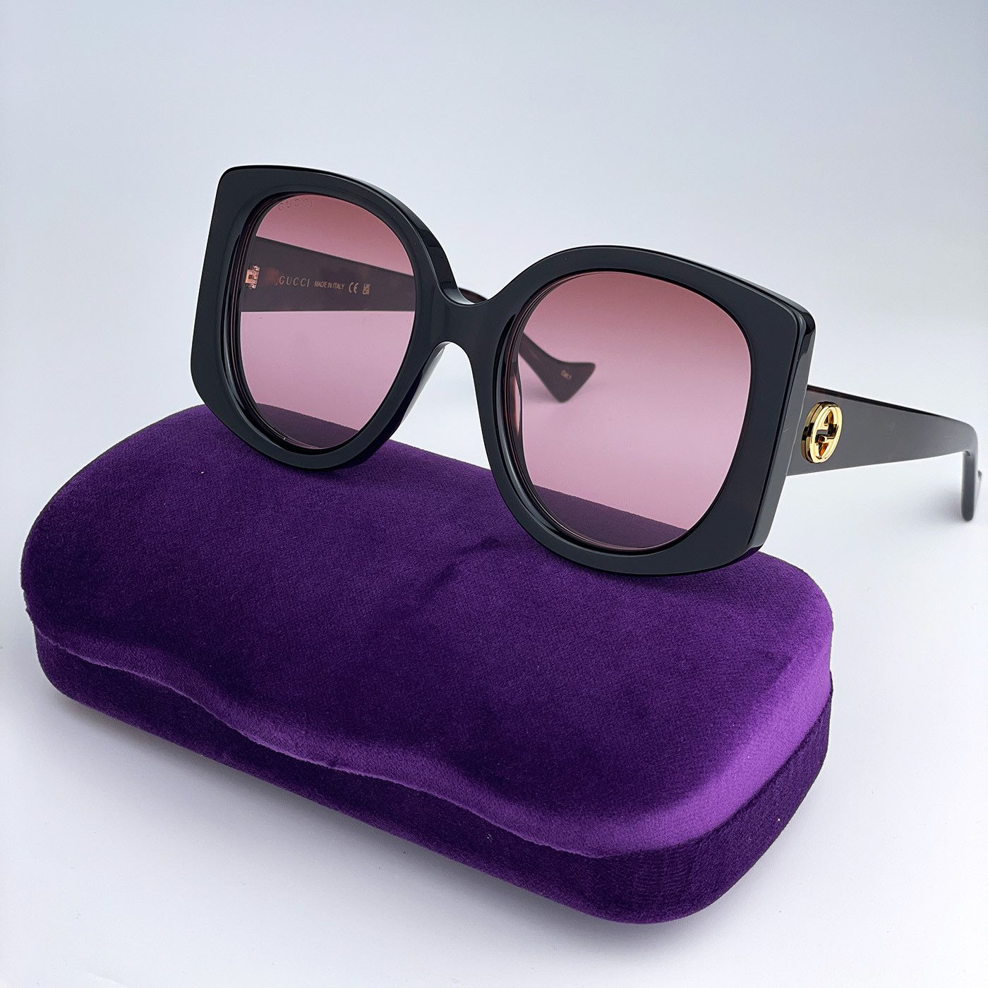New- GUCCI GG0546SK 60 002 Butterfly Sunglasses Gucci Brown Butterfly Ladies Sunglasses GG0546SK-002 60  main image 2