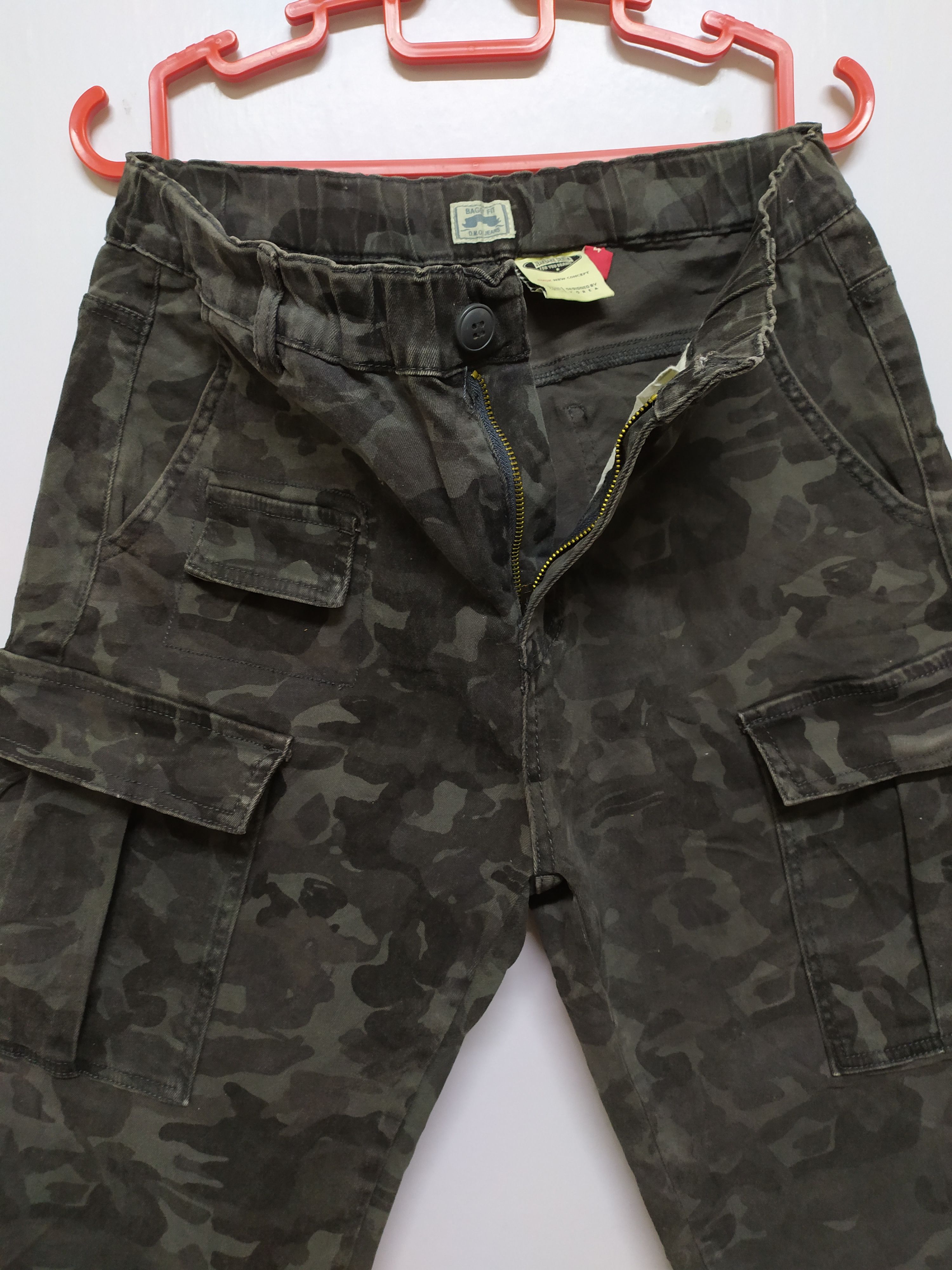 Japanese Brand DMO JEAN BAGGY FIT EASY CARGO PANTS Size US 29 - 8 Thumbnail