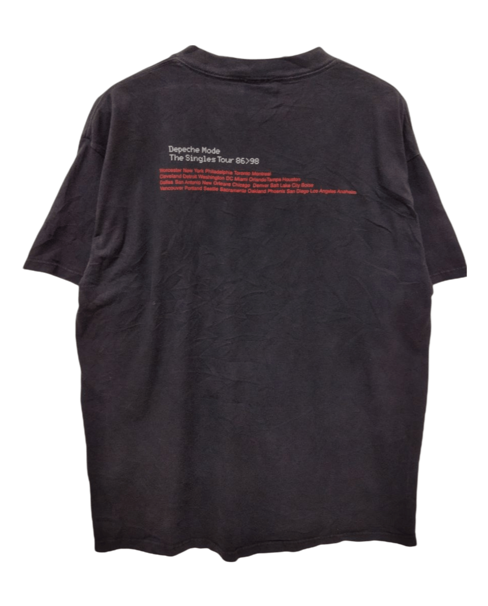 Band Tees Vintage 90s Depeche Mode The Single Tour Tshirt Size US XL / EU 56 / 4 - 2 Thumbnail