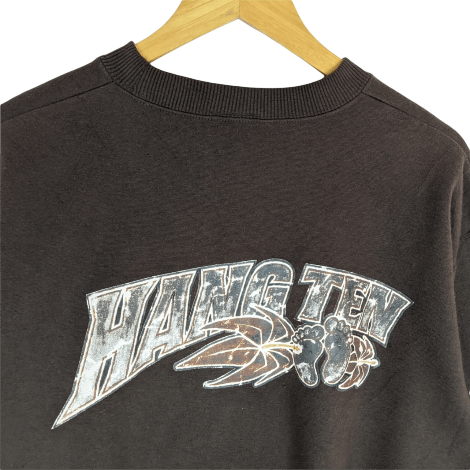 Hang Ten Vintage 90's HANG TEN Big Spell Out Logo Jumper Sweatshirt Size US M / EU 48-50 / 2 - 6 Thumbnail