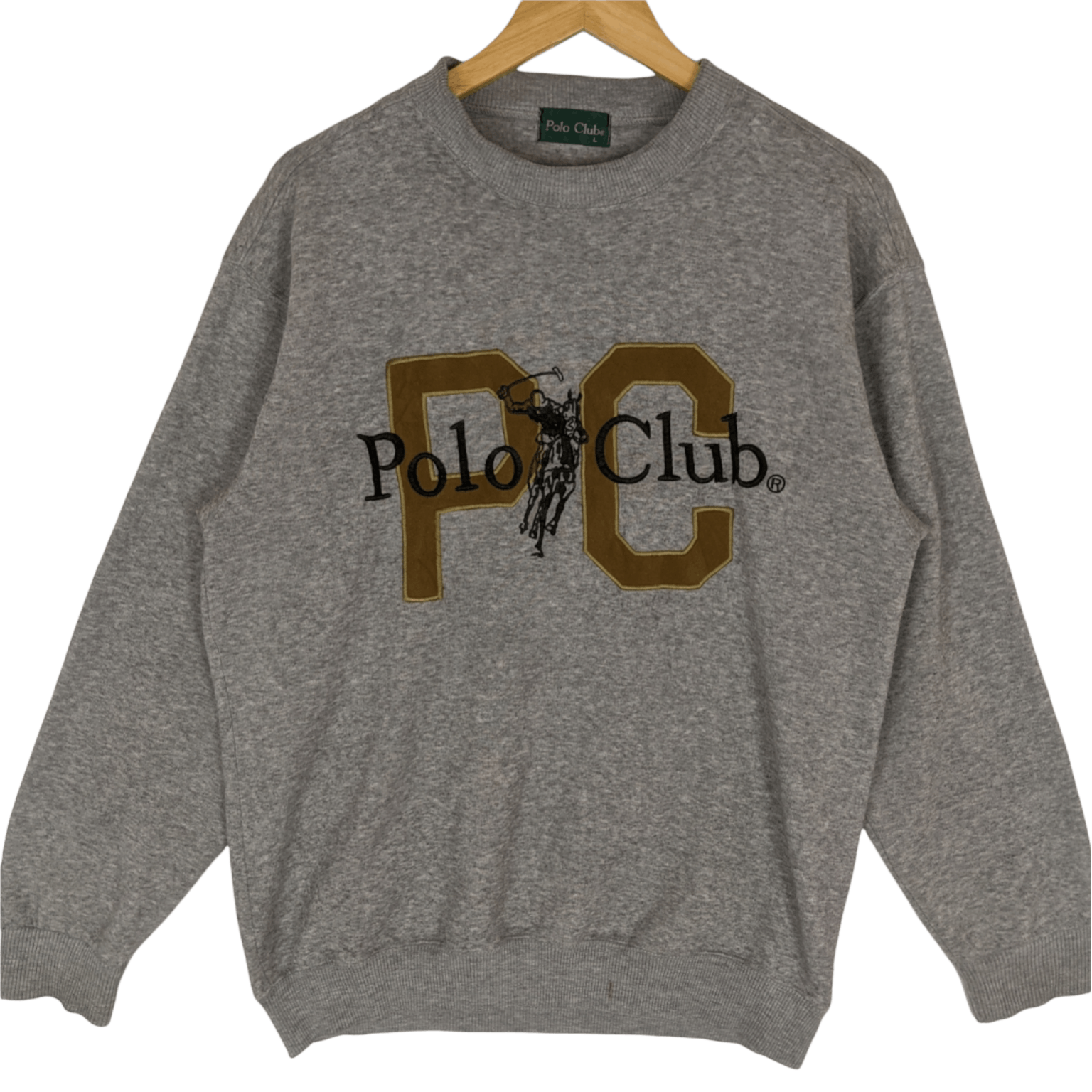 Japanese Brand POLO CLUB Big Spell Out Logo Jumper Sweatshirt Size US L / EU 52-54 / 3 - 2 Thumbnail