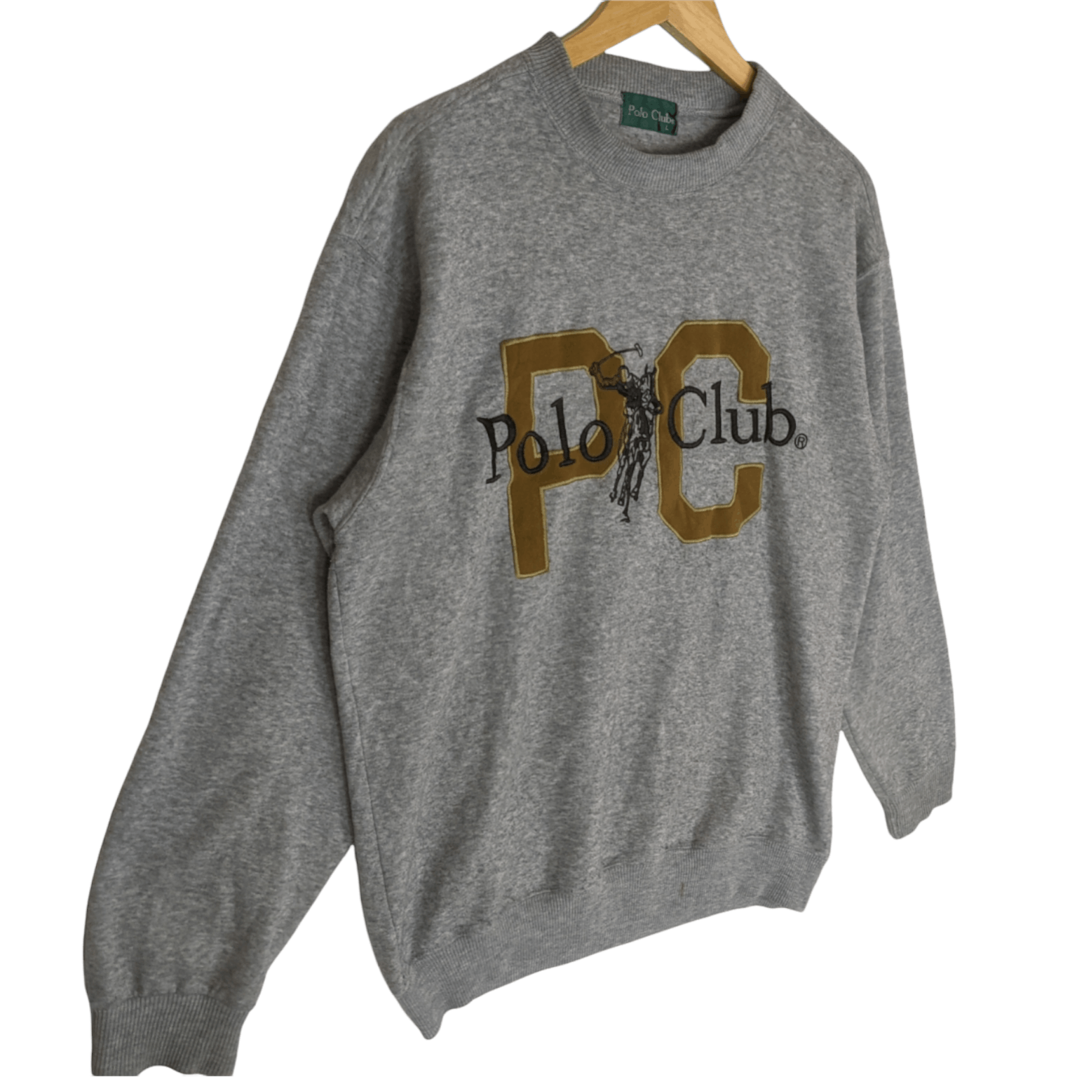 Japanese Brand POLO CLUB Big Spell Out Logo Jumper Sweatshirt Size US L / EU 52-54 / 3 - 3 Thumbnail
