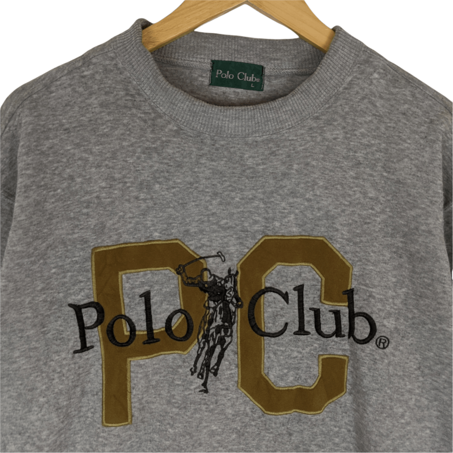 Japanese Brand POLO CLUB Big Spell Out Logo Jumper Sweatshirt Size US L / EU 52-54 / 3 - 4 Thumbnail
