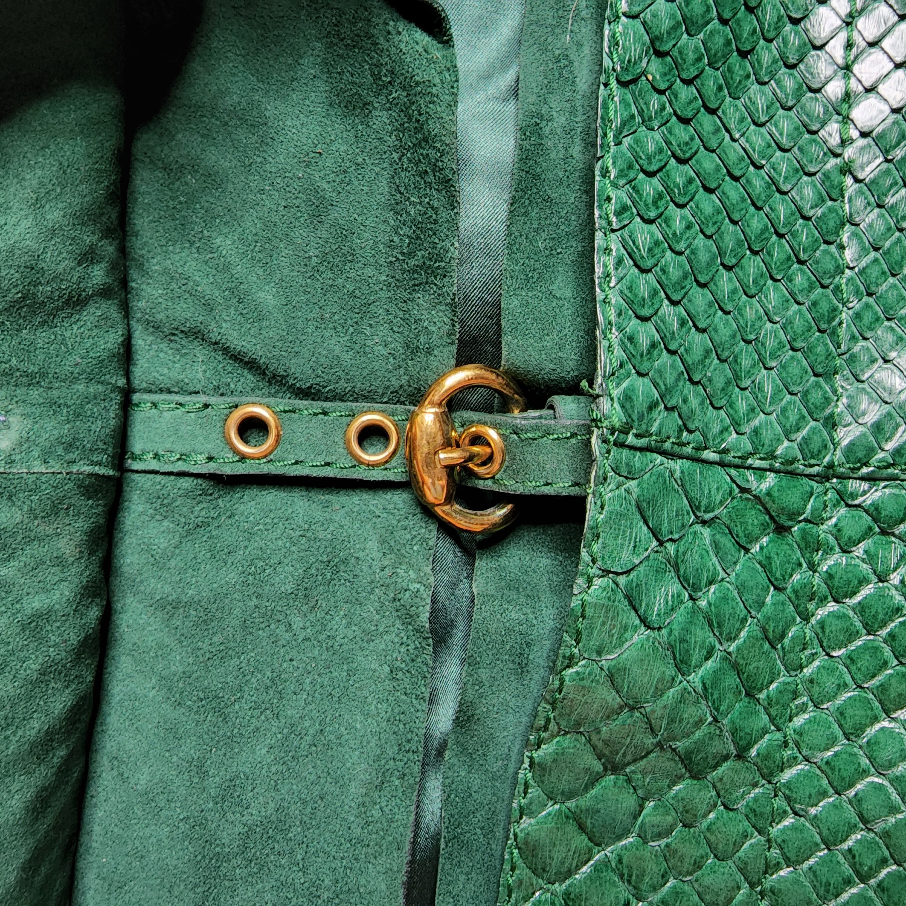 Gucci Gucci - SS06 Runway Phyton Leather Jacket Size XS / US 0-2 / IT 36-38 - 5 Thumbnail