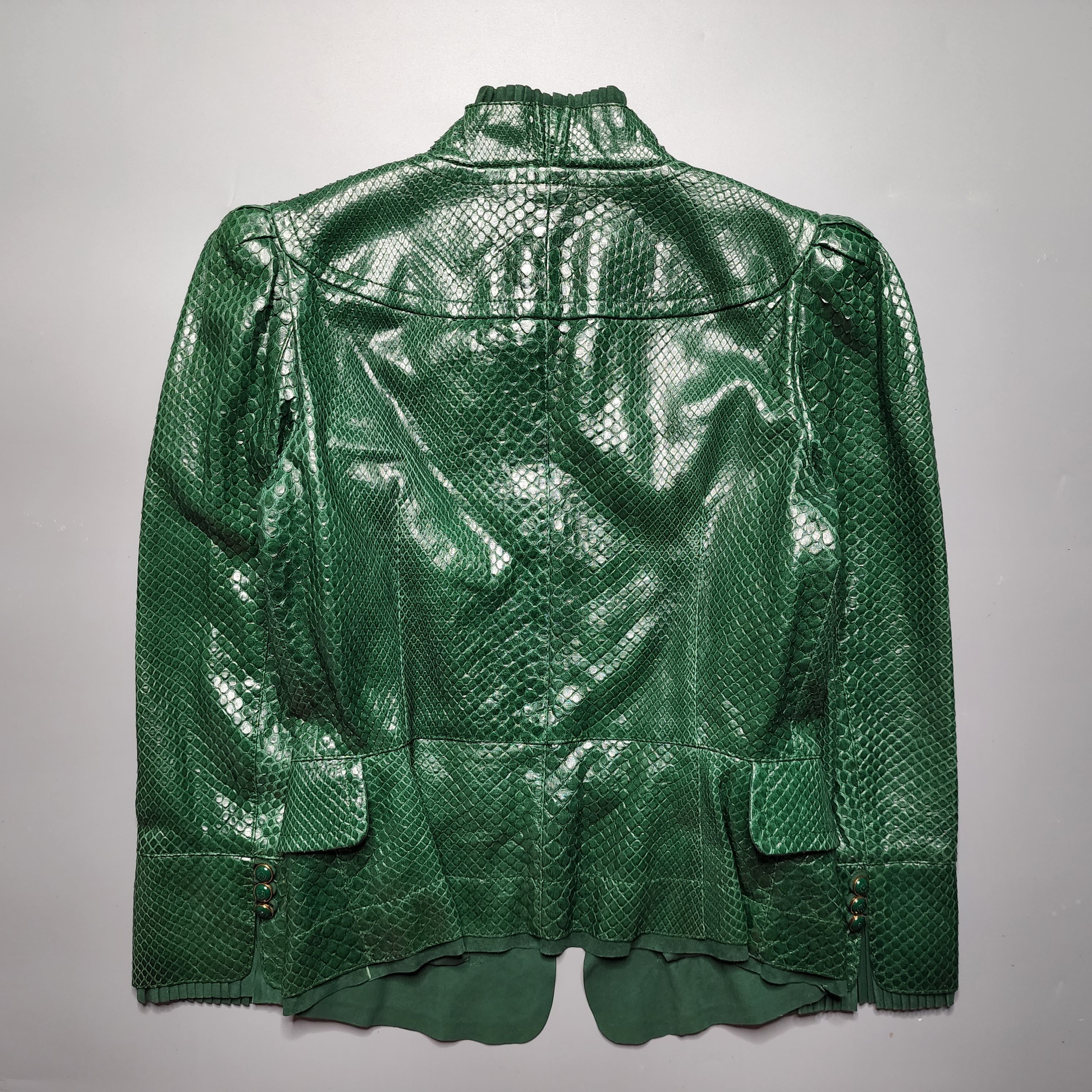 Gucci Gucci - SS06 Runway Phyton Leather Jacket Size XS / US 0-2 / IT 36-38 - 3 Thumbnail