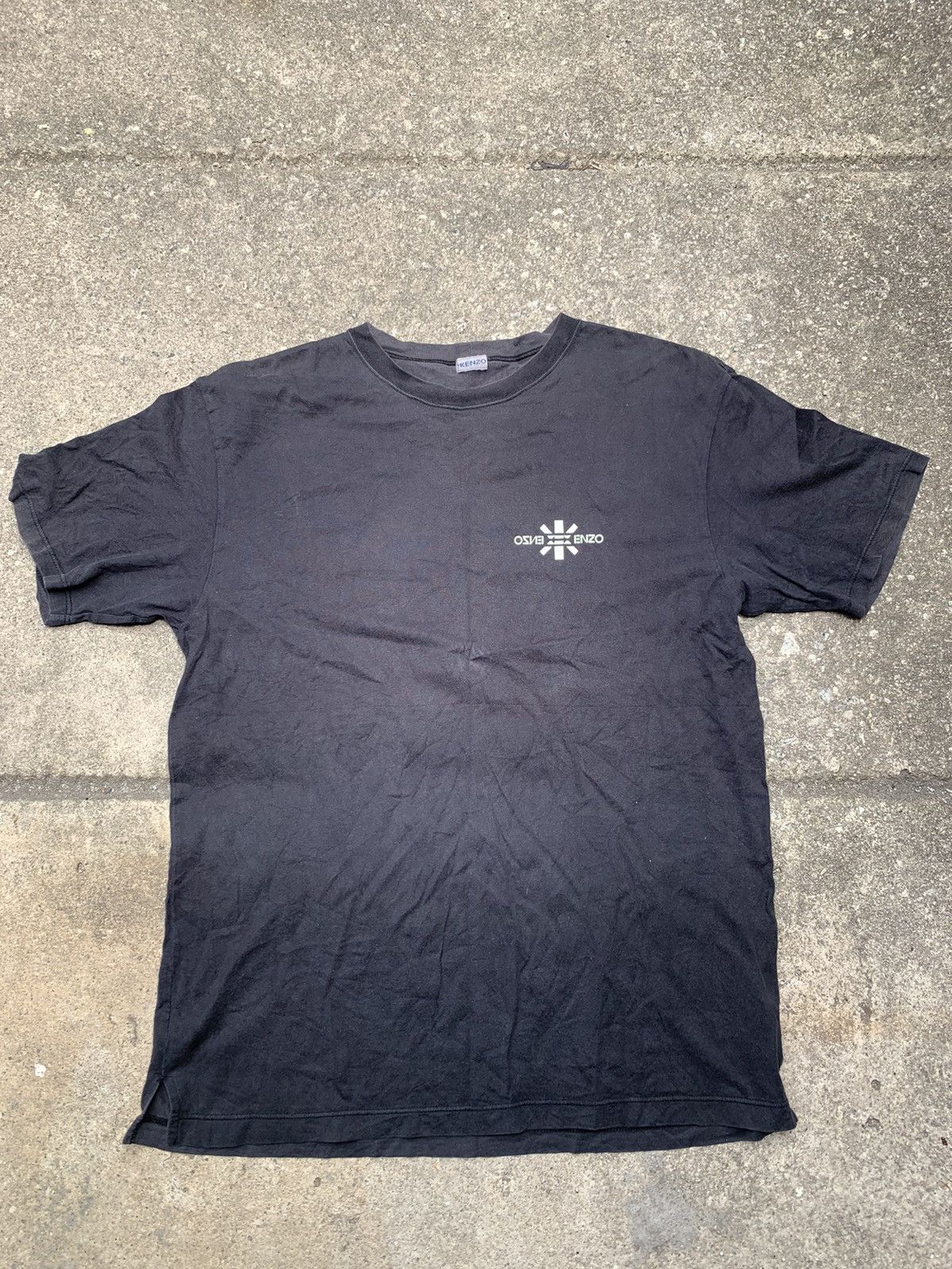Kenzo × Vintage Vintage 90’s Sunfaded Kenzo Small Logo Shirt Size US L / EU 52-54 / 3 - 2 Thumbnail