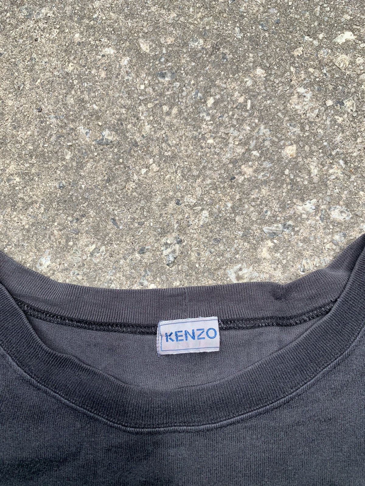 Kenzo × Vintage Vintage 90’s Sunfaded Kenzo Small Logo Shirt Size US L / EU 52-54 / 3 - 3 Thumbnail