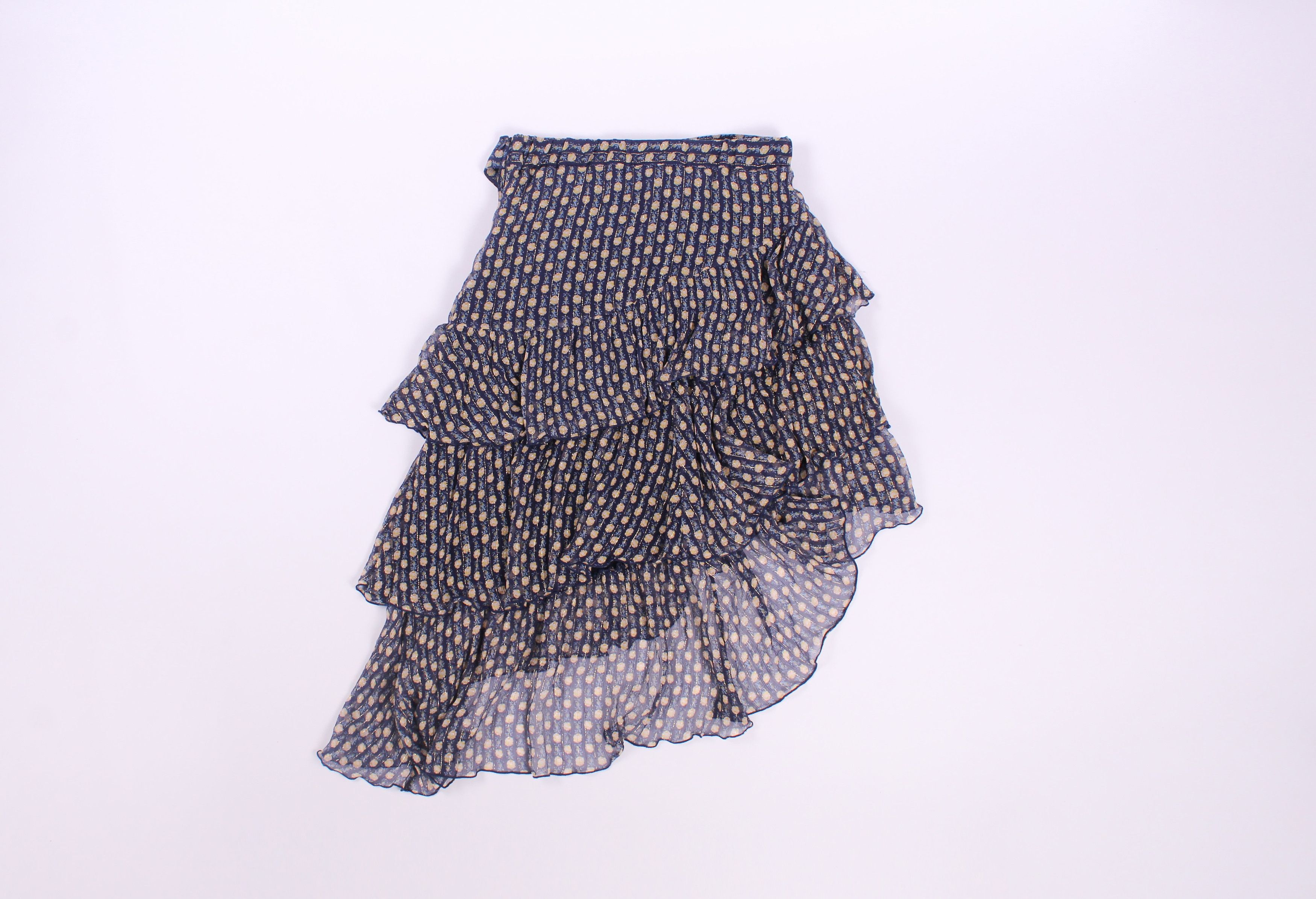 The Kooples The Kooples Asymmetrical Silk Skirt Size 28" / US 6 / IT 42 - 6 Thumbnail