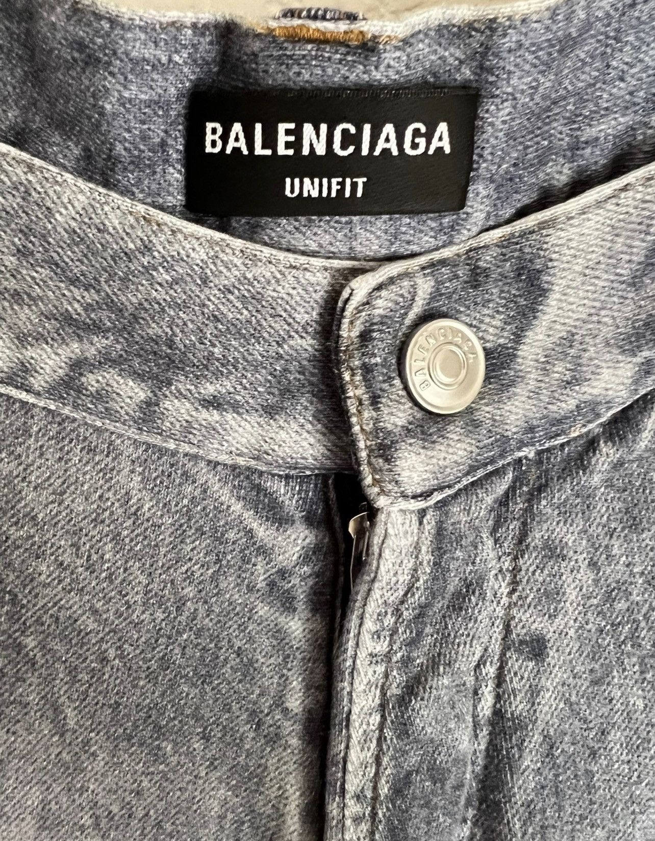 Balenciaga Balenciaga Trompe L’Oeil Wide Leg Jeans Size US 30 / EU 46 - 6 Thumbnail