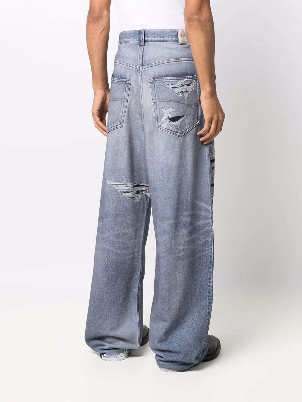 Balenciaga Balenciaga Trompe L’Oeil Wide Leg Jeans Size US 30 / EU 46 - 2 Thumbnail