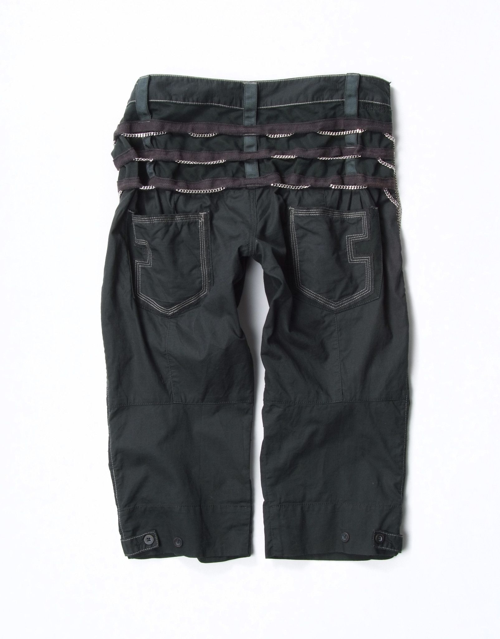 Marithe + Francois Girbaud Vintage Marithe Francois Girbaud Avantgarde Bermudas Pants Size 30" / US 8 / IT 44 - 2 Thumbnail