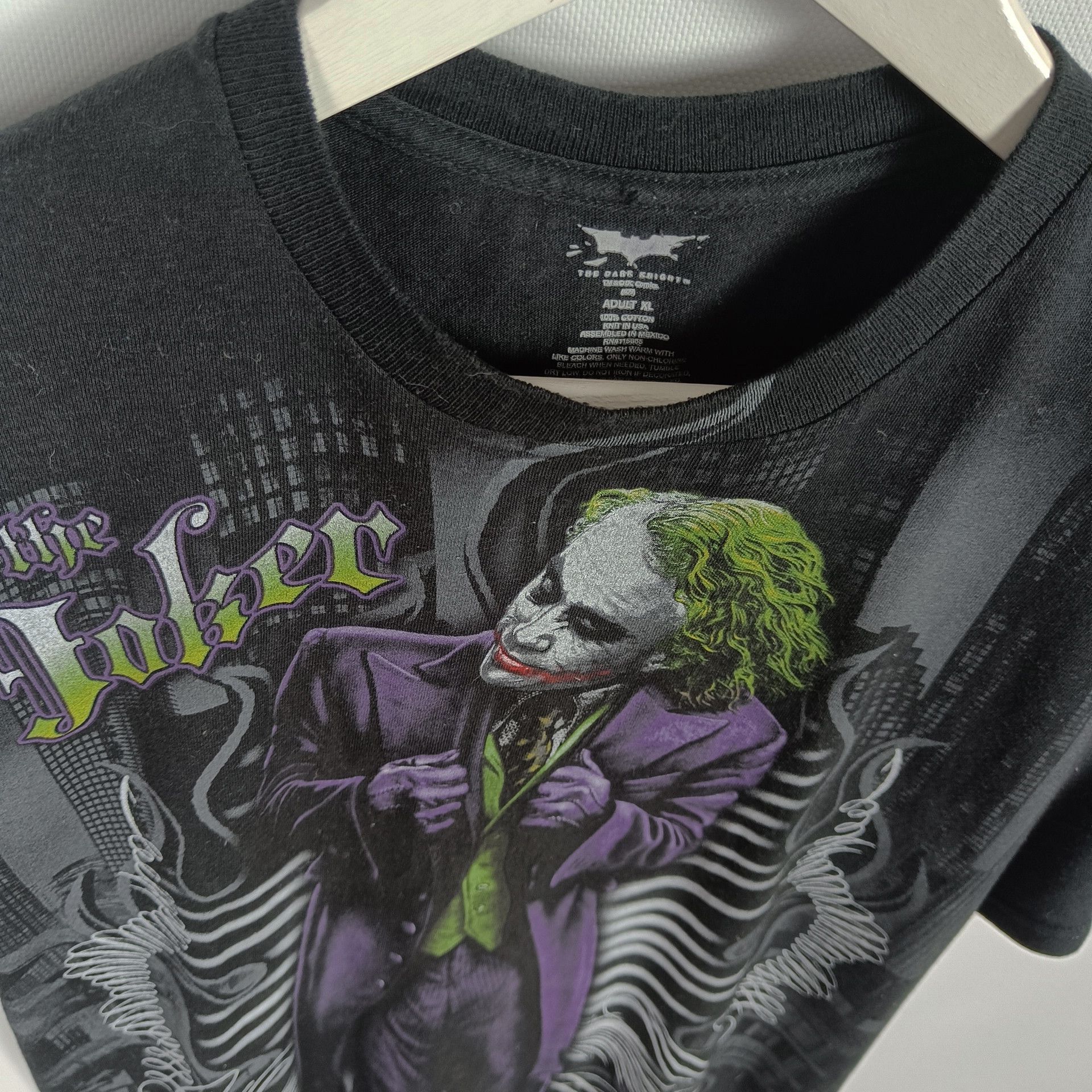 DC Comics Vtg.00s Jokers (Heath Ledger) 💥RARE💥AOP Size US XL / EU 56 / 4 - 4 Thumbnail