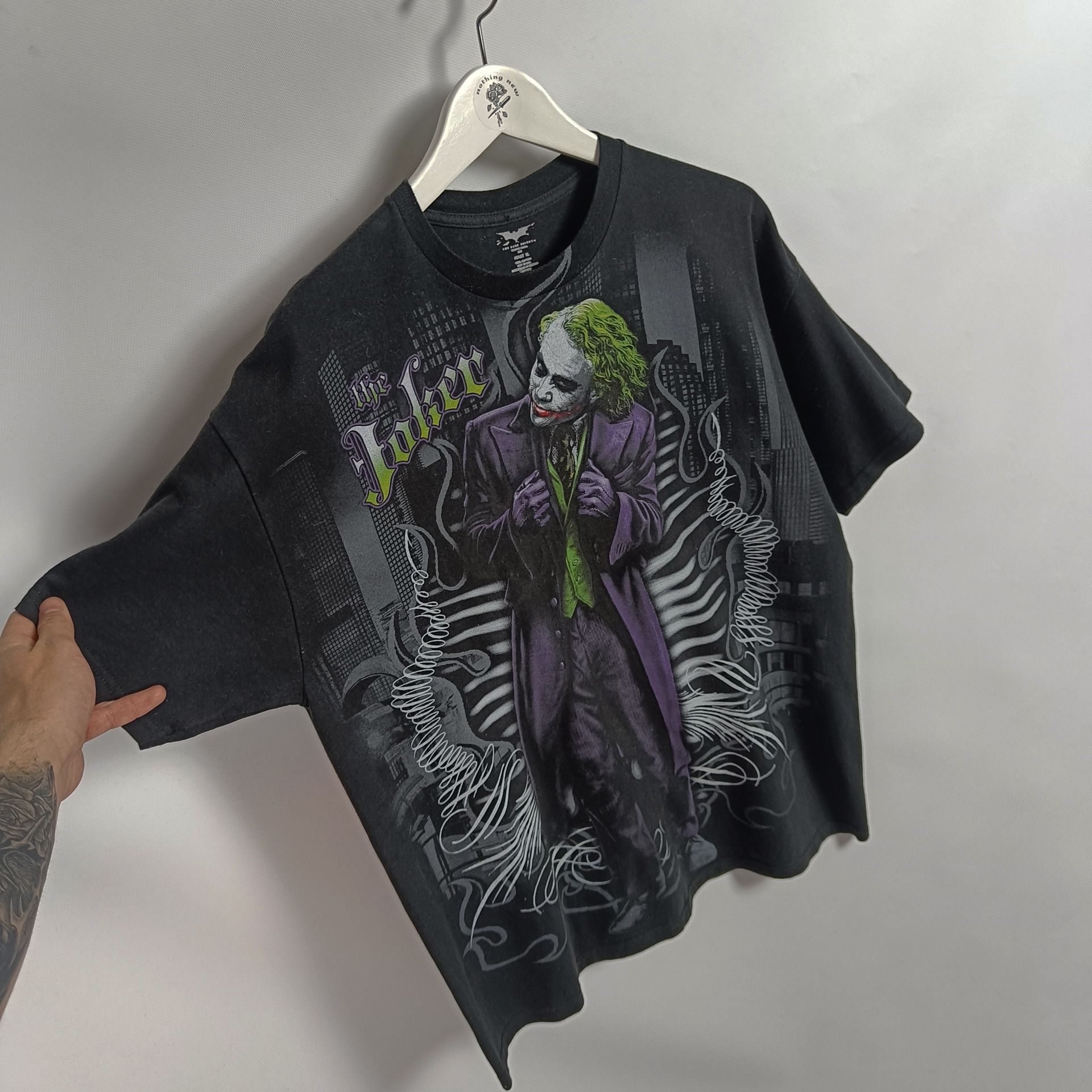 DC Comics Vtg.00s Jokers (Heath Ledger) 💥RARE💥AOP Size US XL / EU 56 / 4 - 5 Thumbnail