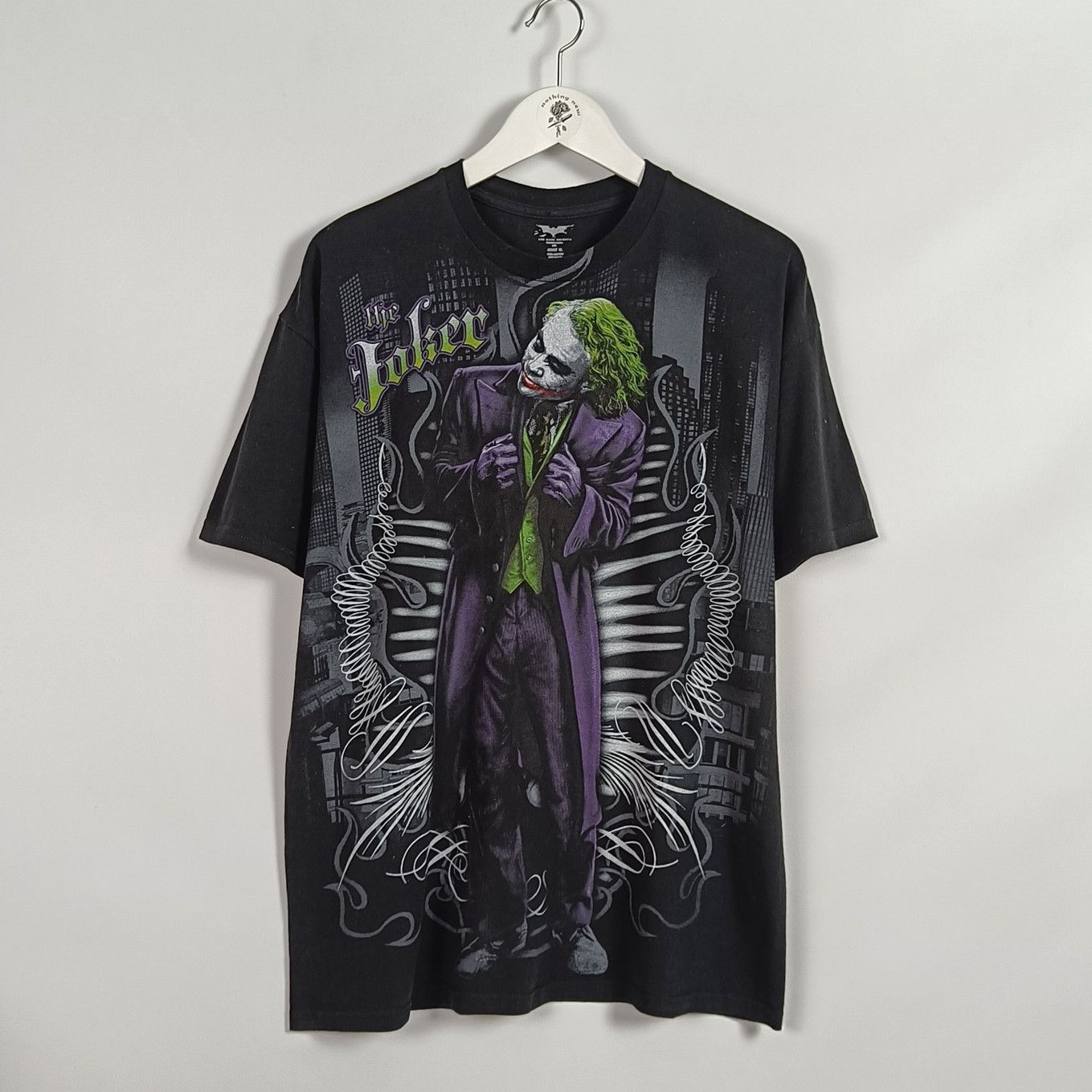 DC Comics Vtg.00s Jokers (Heath Ledger) 💥RARE💥AOP Size US XL / EU 56 / 4 - 1 Thumbnail