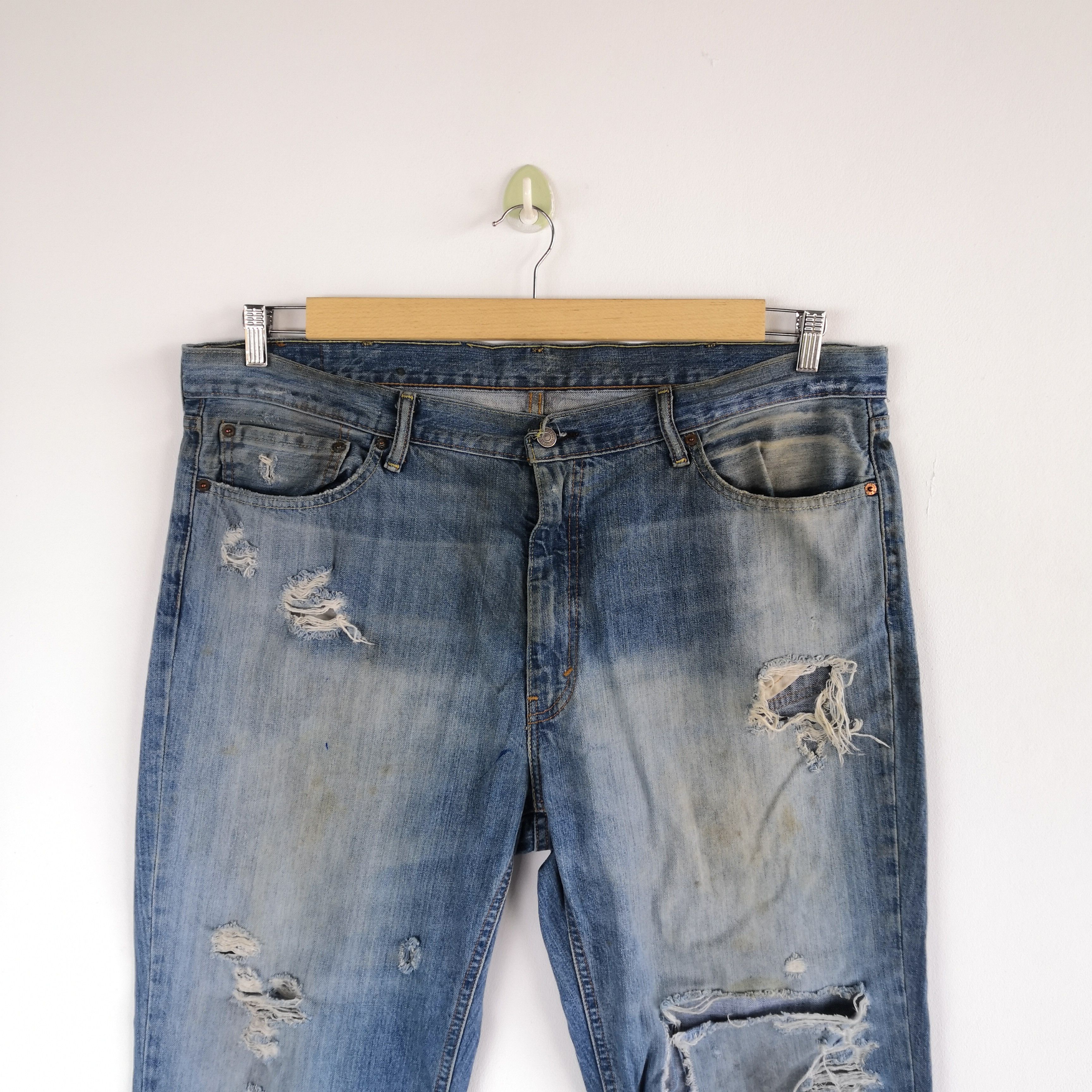 Levi's Vintage Levis Distressed Jeans Levi's 514 Denim Pants Size US 42 / EU 58 - 3 Thumbnail