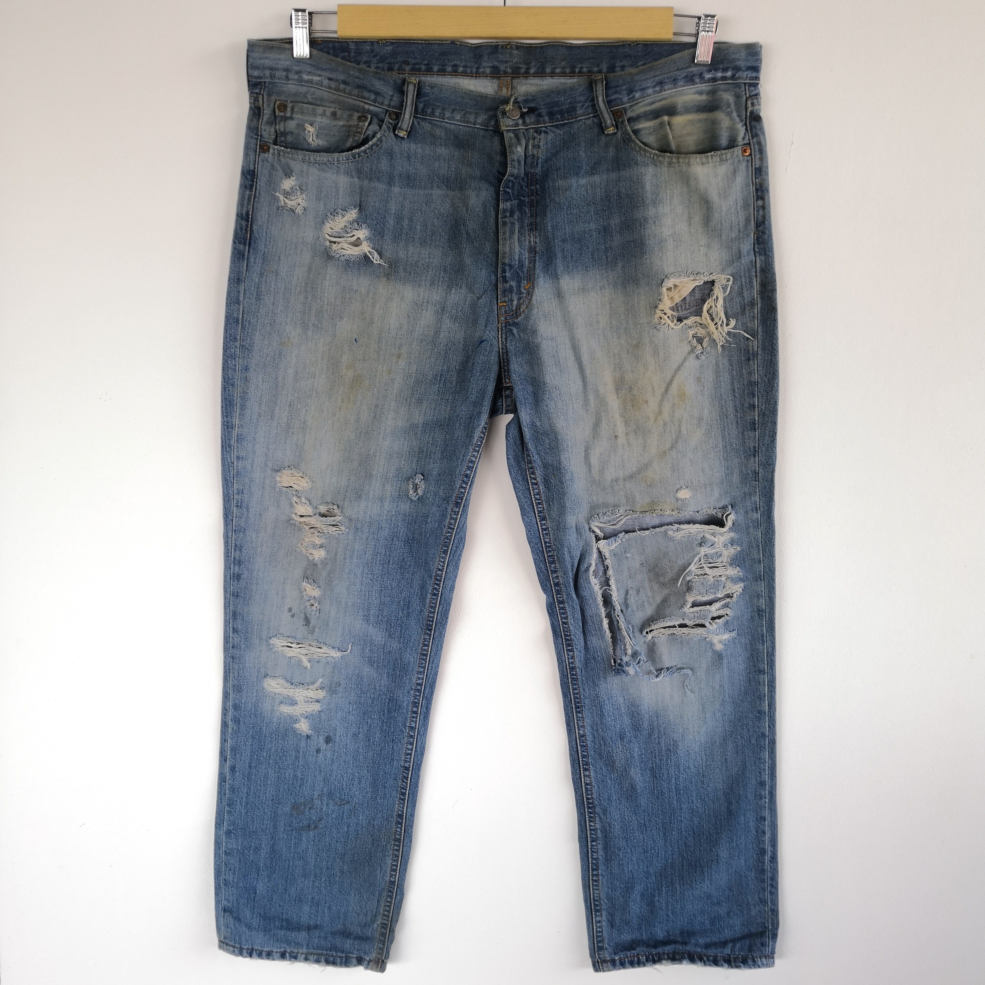 Levi's Vintage Levis Distressed Jeans Levi's 514 Denim Pants Size US 42 / EU 58 - 5 Thumbnail