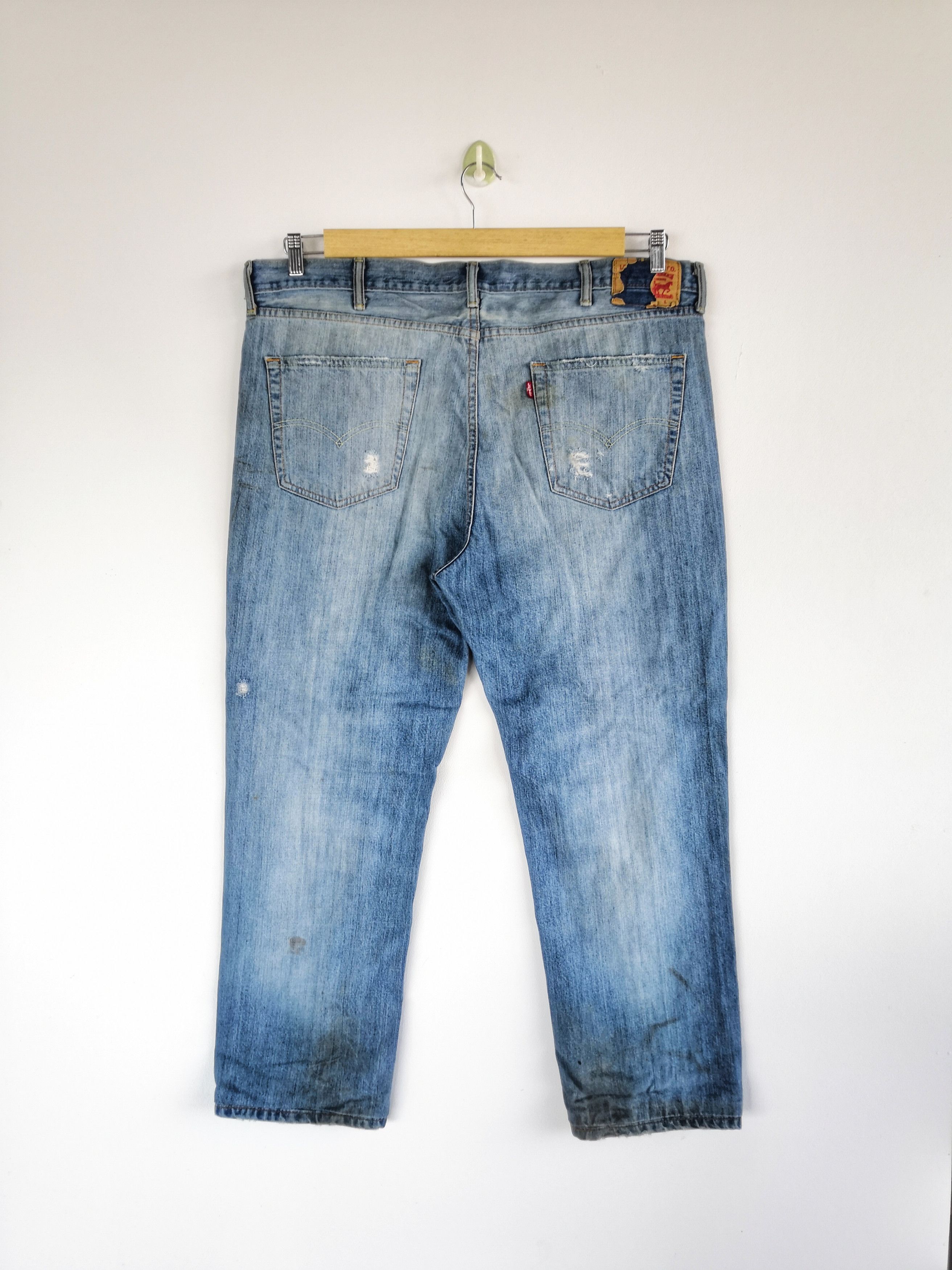 Levi's Vintage Levis Distressed Jeans Levi's 514 Denim Pants Size US 42 / EU 58 - 2 Thumbnail