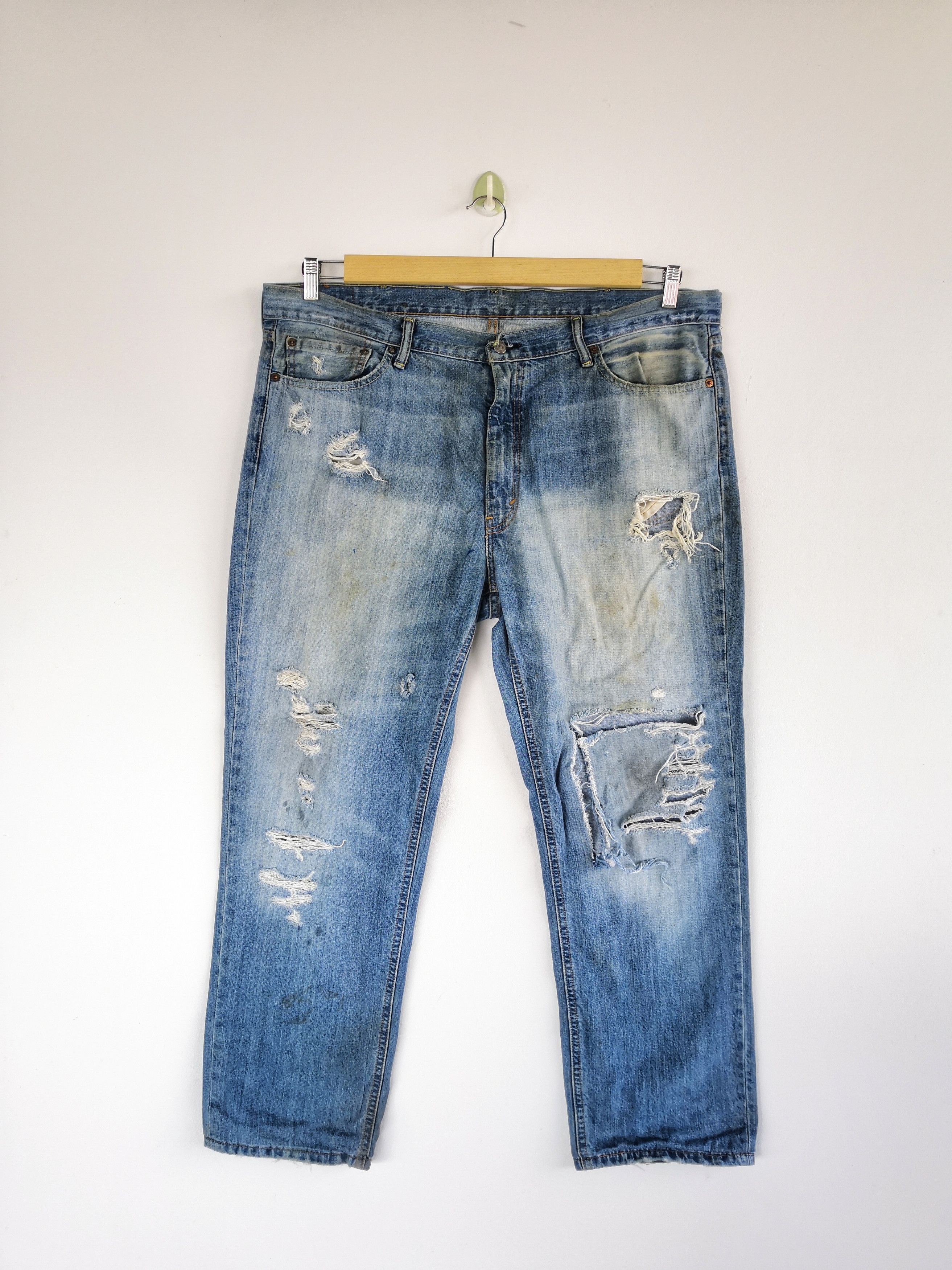 Levi's Vintage Levis Distressed Jeans Levi's 514 Denim Pants Size US 42 / EU 58 - 1 Thumbnail