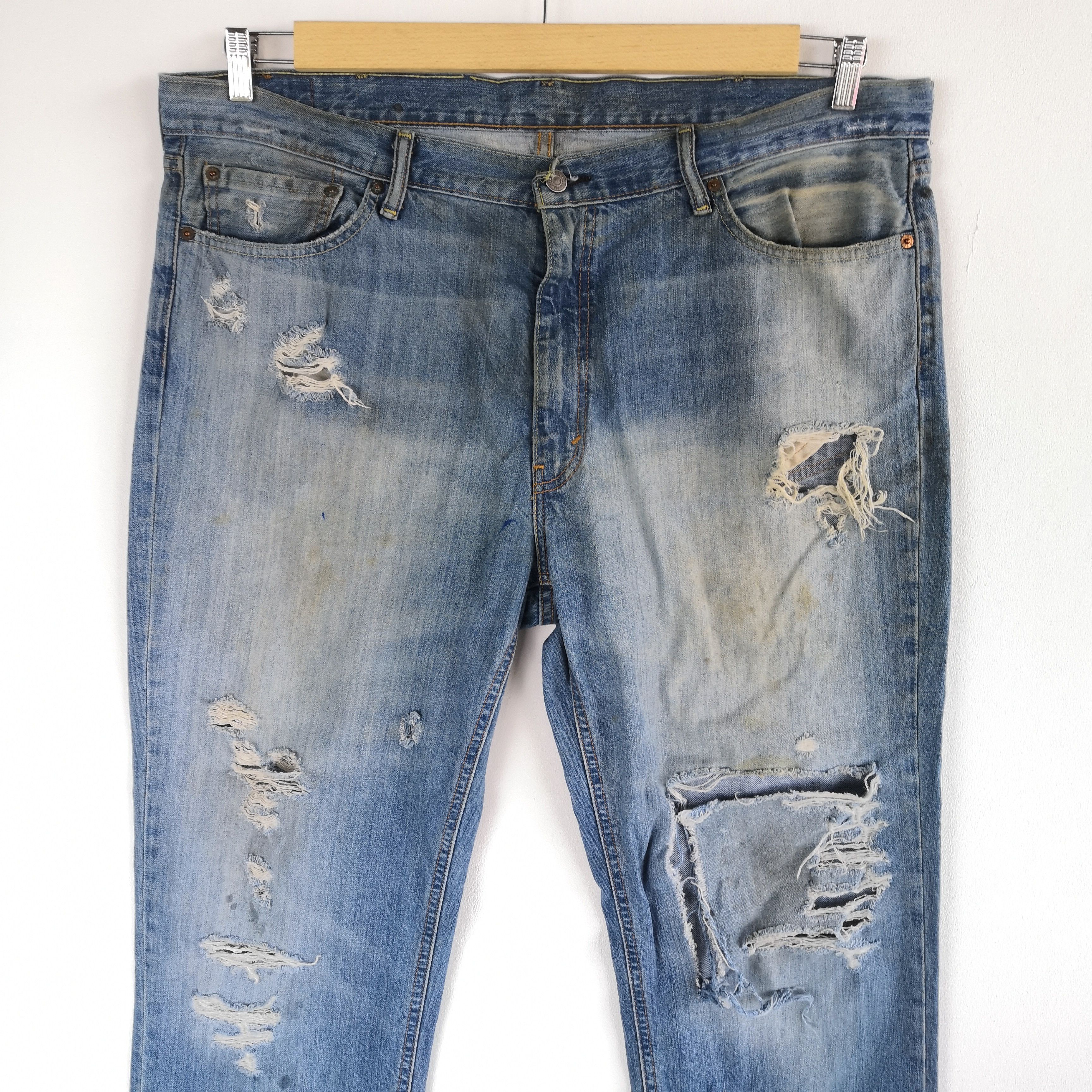 Levi's Vintage Levis Distressed Jeans Levi's 514 Denim Pants Size US 42 / EU 58 - 4 Thumbnail