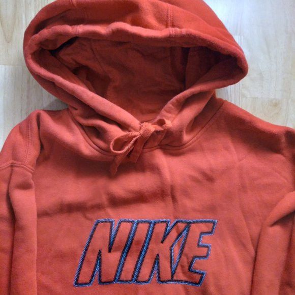 Nike × Vintage Vintage Nike Spell Out Logo Hoodie Sweatshirt Size US L / EU 52-54 / 3 - 1 Thumbnail