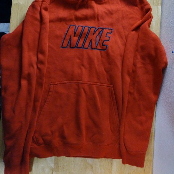 Nike × Vintage Vintage Nike Spell Out Logo Hoodie Sweatshirt Size US L / EU 52-54 / 3 - 3 Thumbnail