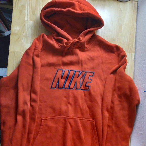 Nike × Vintage Vintage Nike Spell Out Logo Hoodie Sweatshirt Size US L / EU 52-54 / 3 - 2 Thumbnail