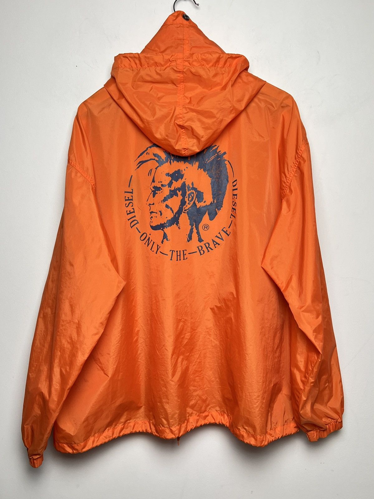 image of Diesel Coach Jacket Archive Shimmer Nylon in Orange, Men's (Size XL)