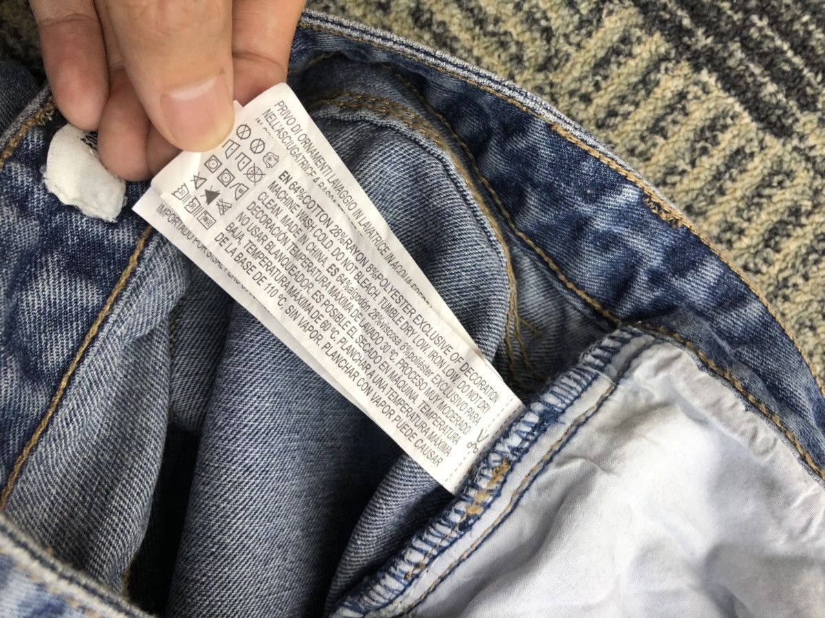 Forever 21 Forever 21 Being Bad Aint Easy Distressed Faded Blue Jeans Size US 28 / EU 44 - 15 Thumbnail