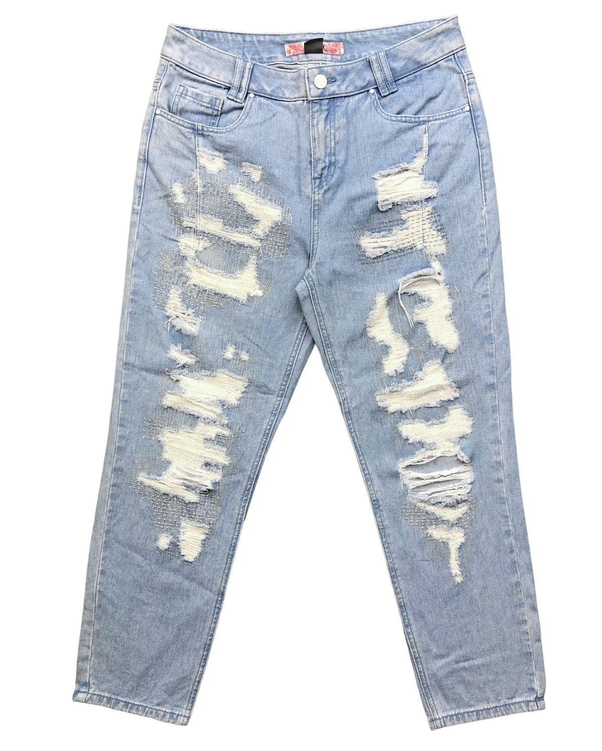 Japanese Brand Jucy Judy Distressed Ripped Jeans Size 29" - 1 Thumbnail