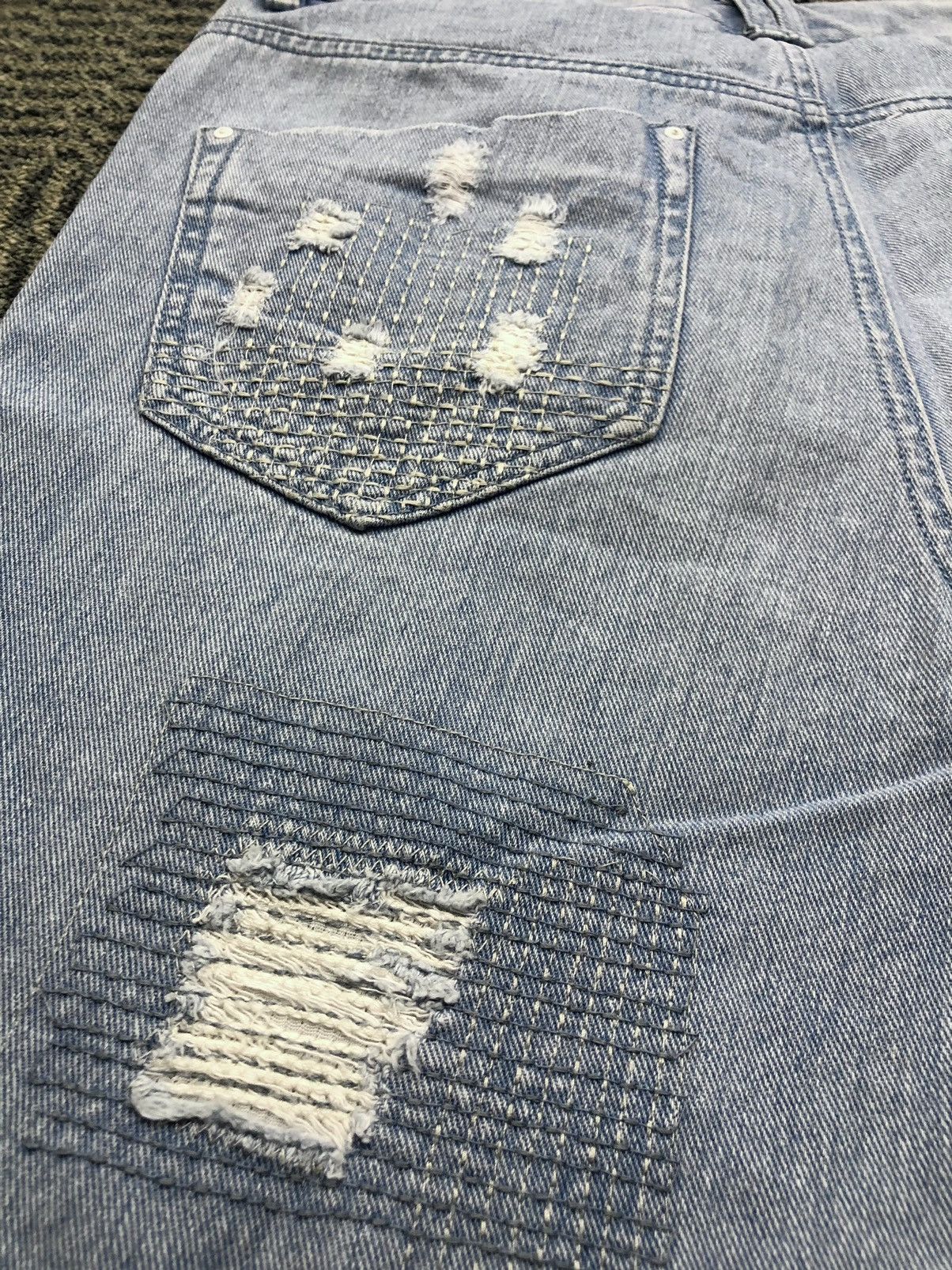Japanese Brand Jucy Judy Distressed Ripped Jeans Size 29" - 15 Thumbnail