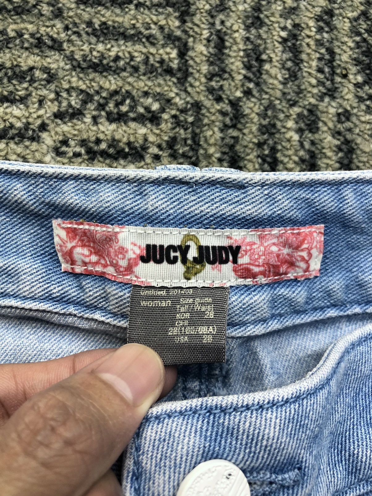 Japanese Brand Jucy Judy Distressed Ripped Jeans Size 29" - 18 Thumbnail