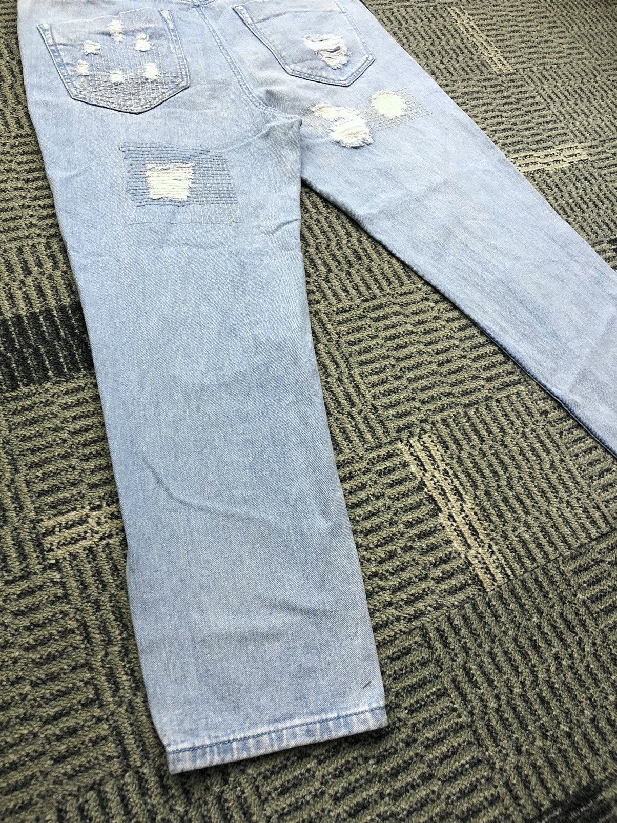 Japanese Brand Jucy Judy Distressed Ripped Jeans Size 29" - 13 Thumbnail