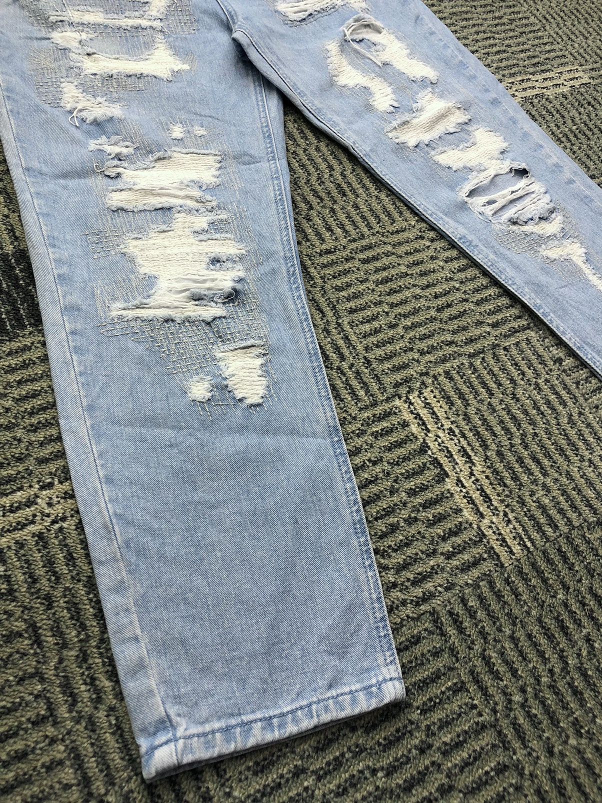 Japanese Brand Jucy Judy Distressed Ripped Jeans Size 29" - 4 Thumbnail