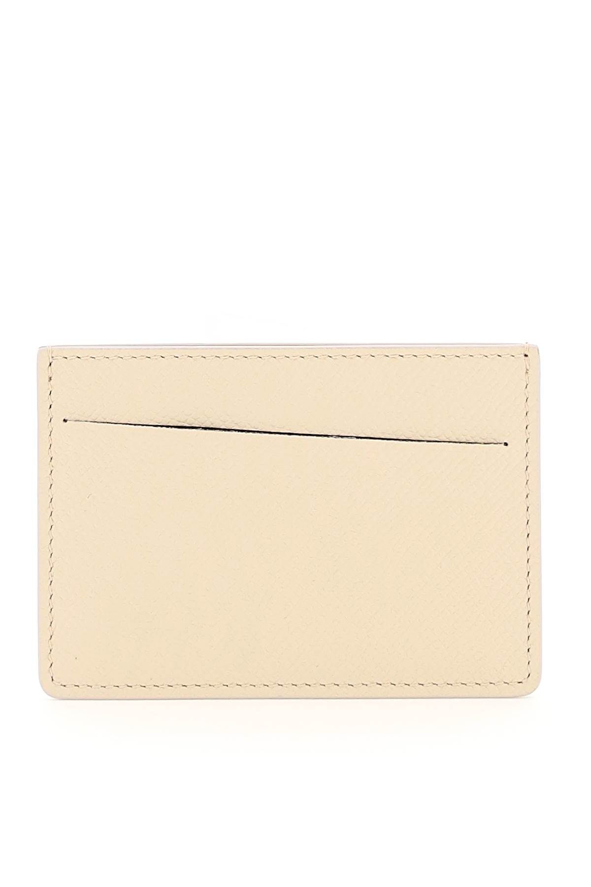 Pre-owned Maison Margiela Leather Card Holder In Beige