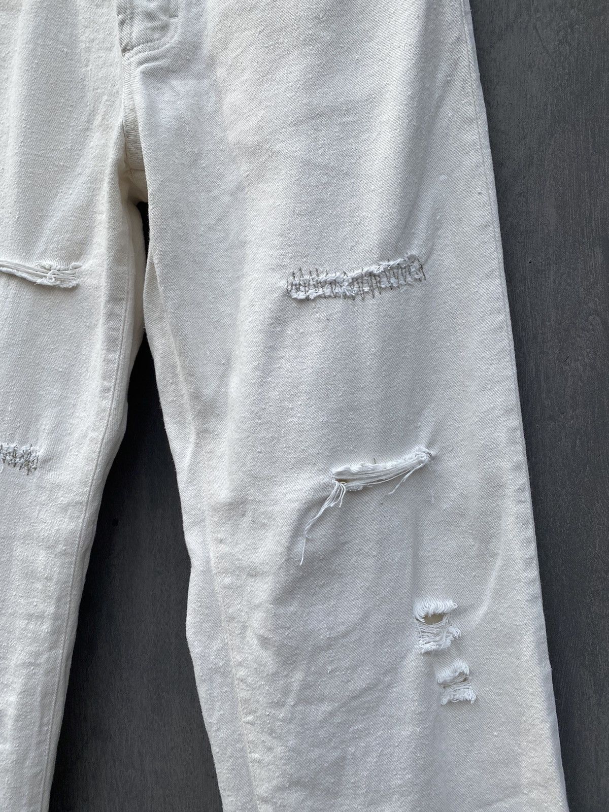 Dolce & Gabbana Dolce Gabbana vintage white distressed pants size 32/46 Size US 32 / EU 48 - 5 Thumbnail