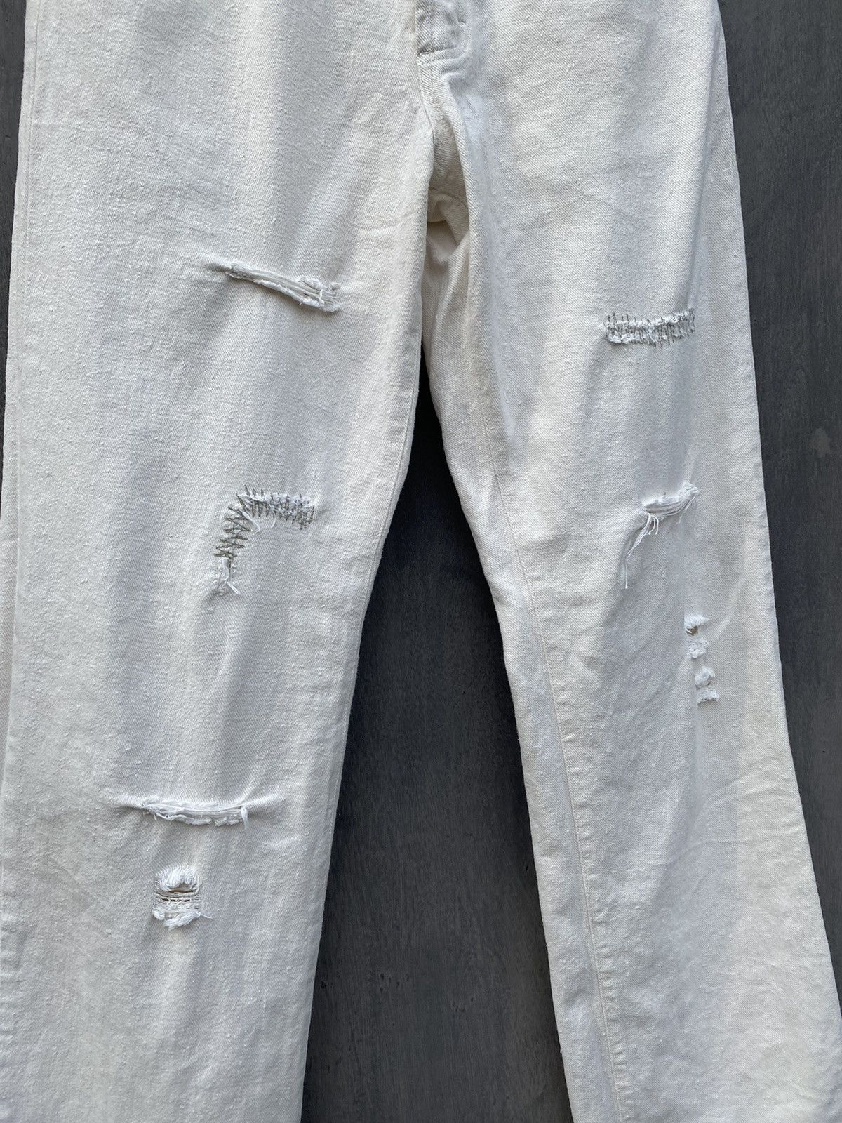 Dolce & Gabbana Dolce Gabbana vintage white distressed pants size 32/46 Size US 32 / EU 48 - 4 Thumbnail
