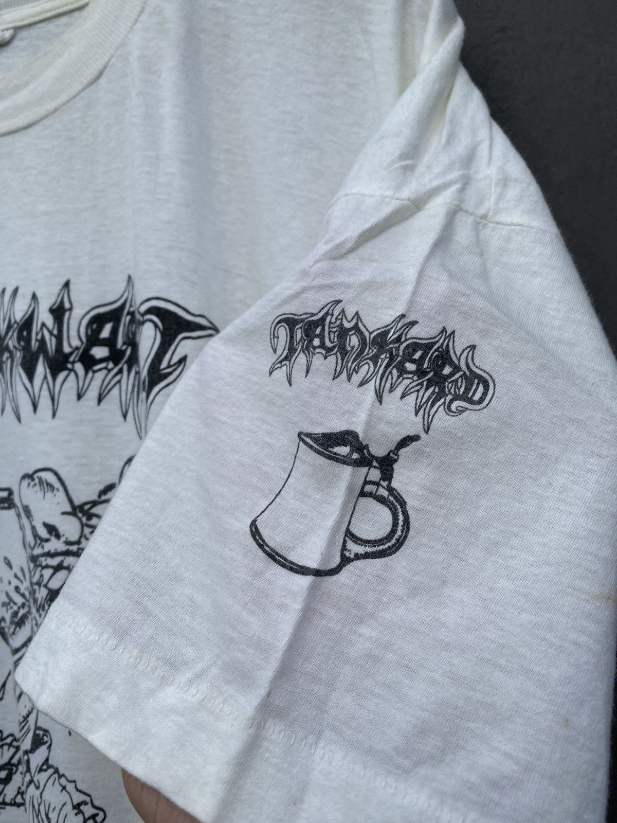 Band Tees × Vintage Tankwart / tankward 80s Vintage T shirt size XL RARE Size US XL / EU 56 / 4 - 5 Thumbnail