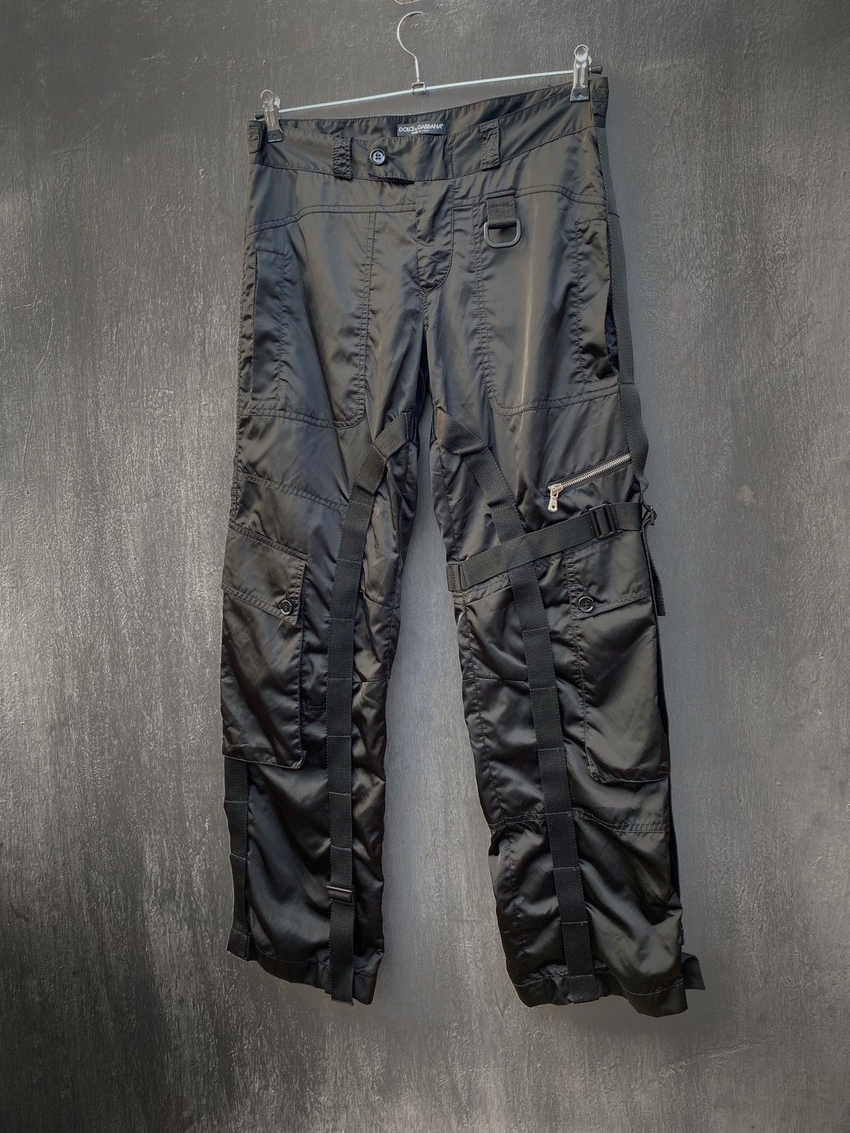 Dolce & Gabbana Dolce Gabanna Vintage AW2003 Bondage nylon pants size M Size US 32 / EU 48 - 1 Thumbnail