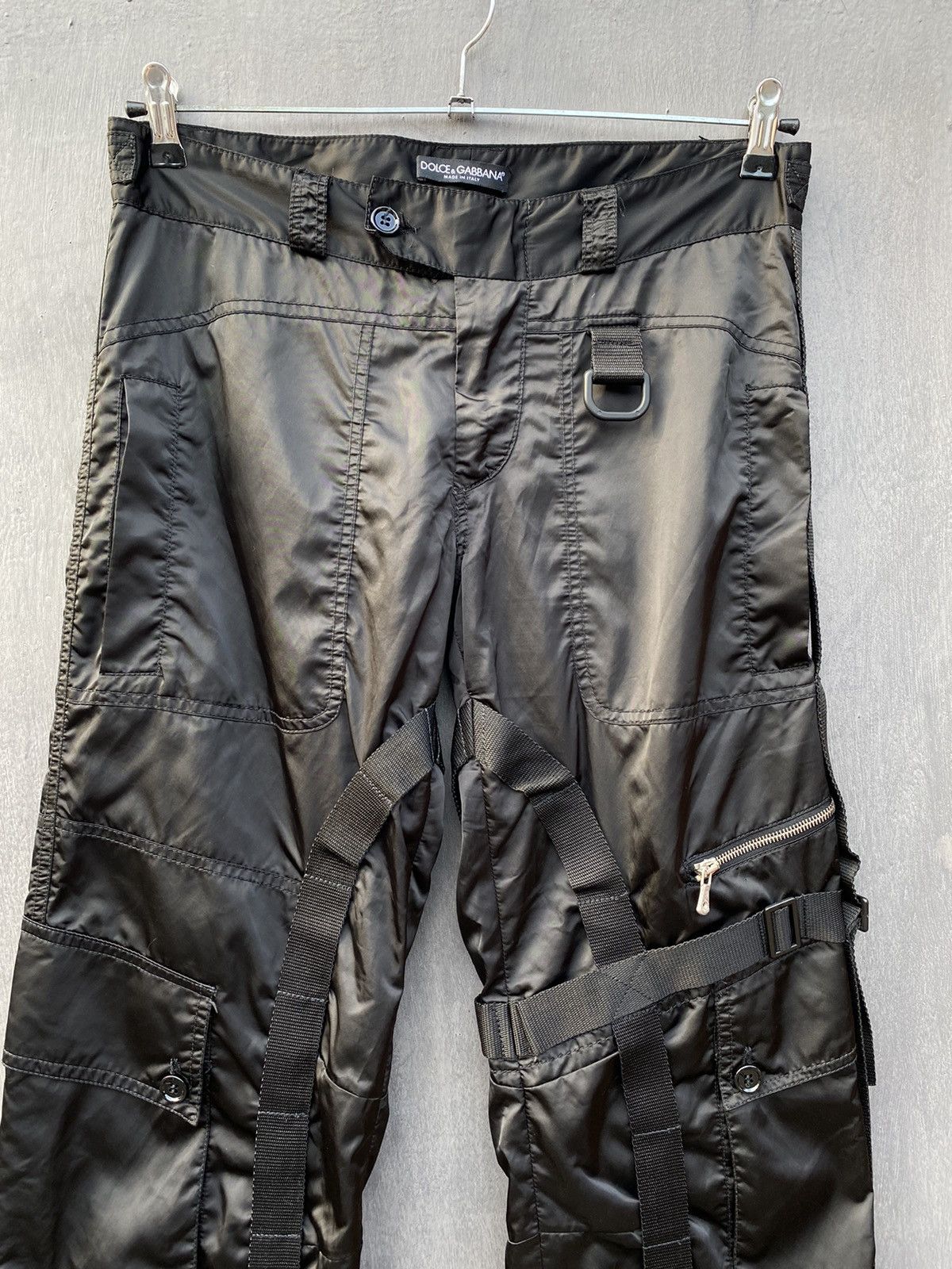 Dolce & Gabbana Dolce Gabanna Vintage AW2003 Bondage nylon pants size M Size US 32 / EU 48 - 3 Thumbnail