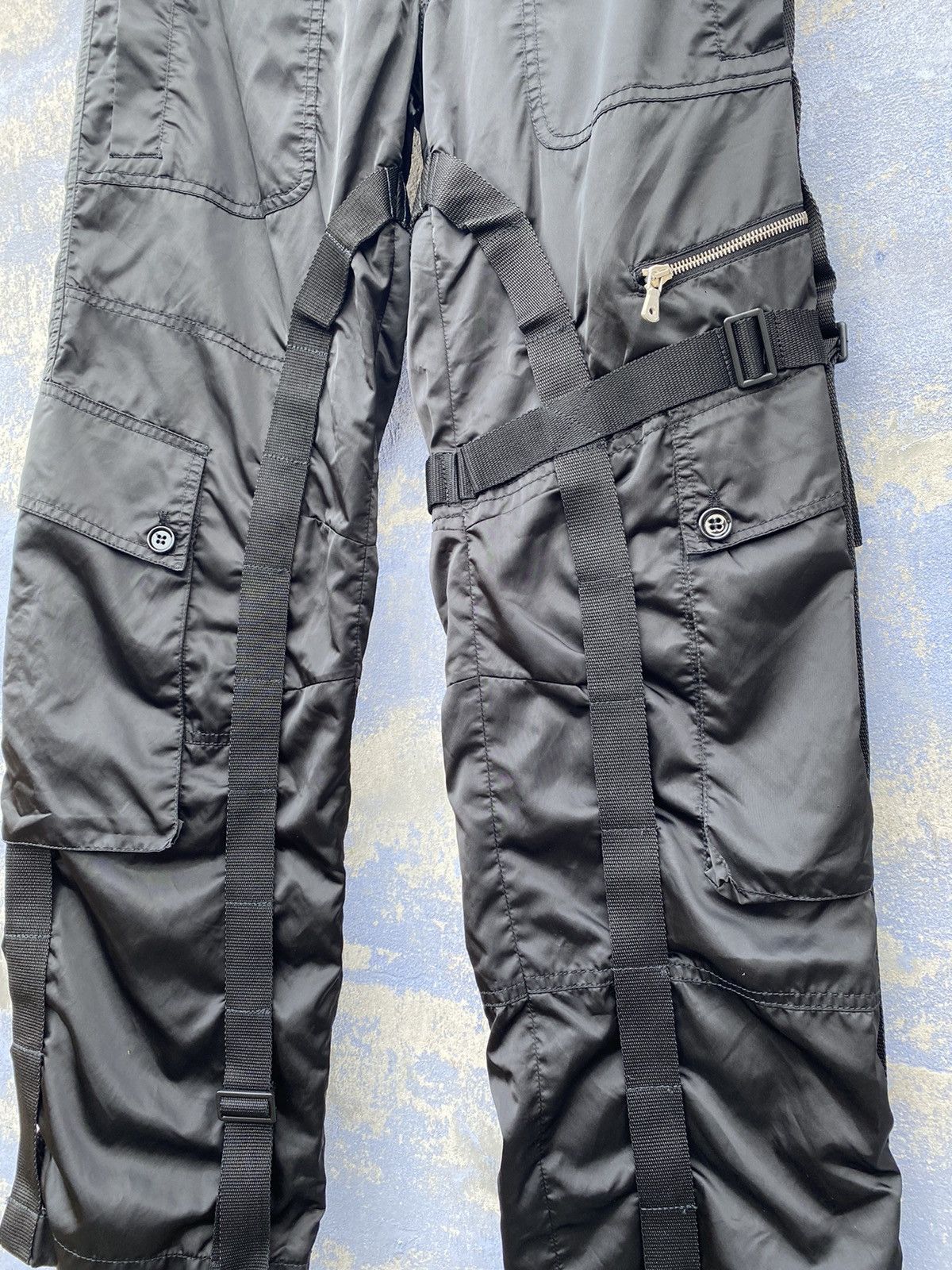 Dolce & Gabbana Dolce Gabanna Vintage AW2003 Bondage nylon pants size M Size US 32 / EU 48 - 4 Thumbnail