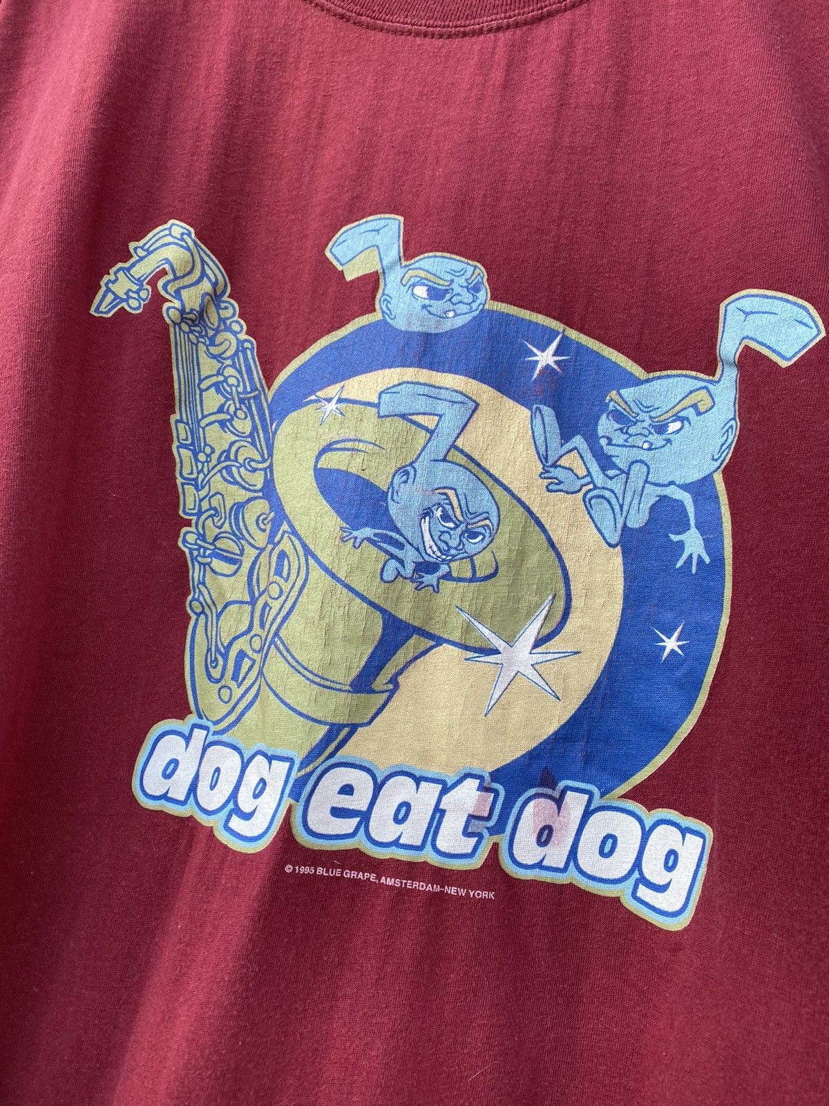 Band Tees Dog eat dog vintage 1995 band blue grape size L/Xl RARE Size US L / EU 52-54 / 3 - 9 Thumbnail