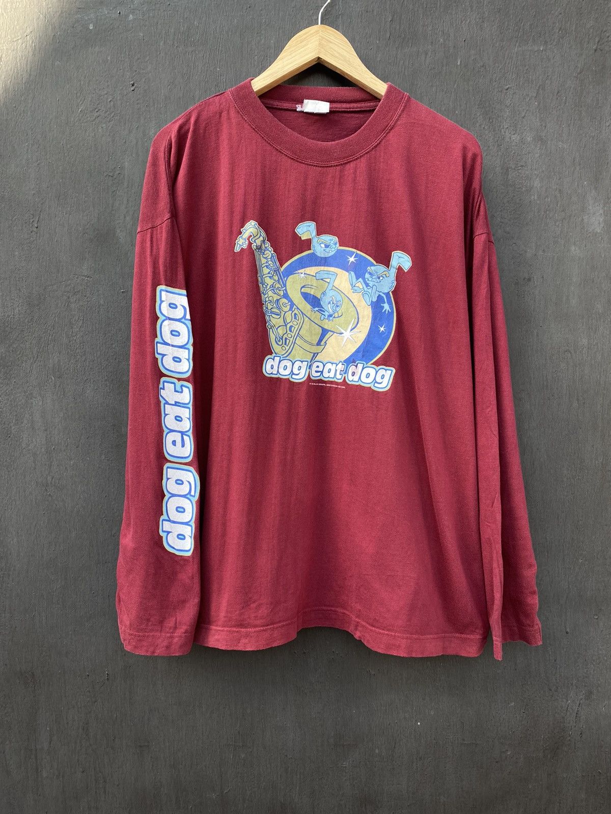 Band Tees Dog eat dog vintage 1995 band blue grape size L/Xl RARE Size US L / EU 52-54 / 3 - 2 Thumbnail