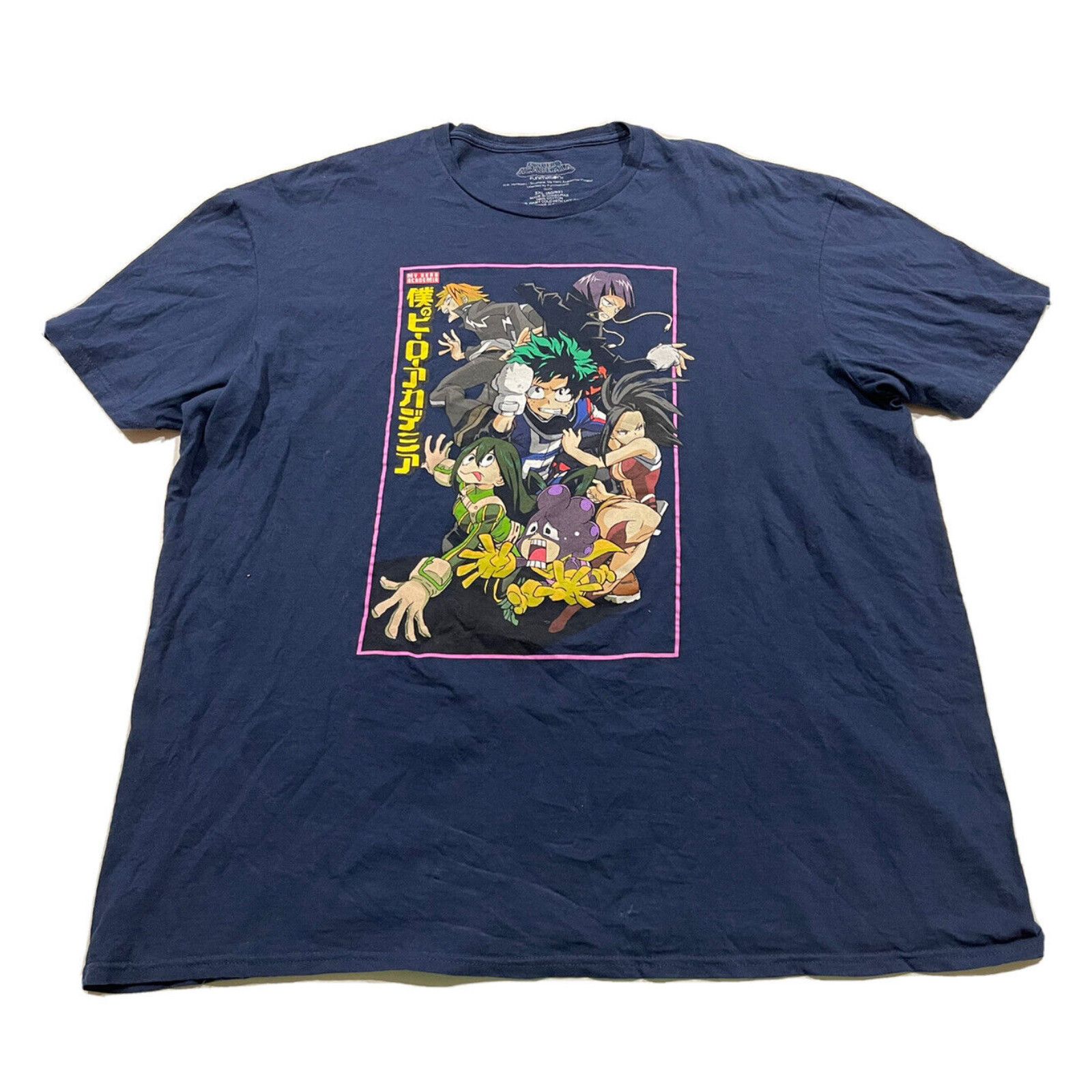 Vintage Anime My Hero Academia Group Photo Funimation T-Shirt Size 2XL ...
