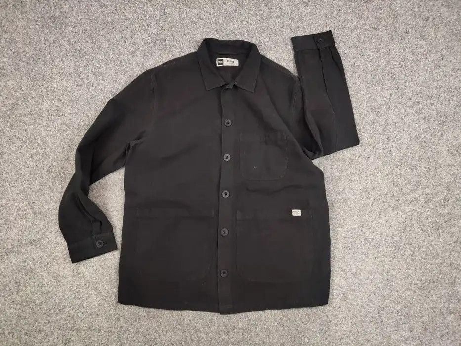 Japanese Brand Dedicated Organic Cotton Black Overshirt Pocket Jacket Size US M / EU 48-50 / 2 - 6 Thumbnail
