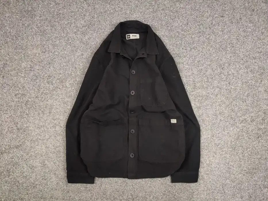 Japanese Brand Dedicated Organic Cotton Black Overshirt Pocket Jacket Size US M / EU 48-50 / 2 - 1 Thumbnail