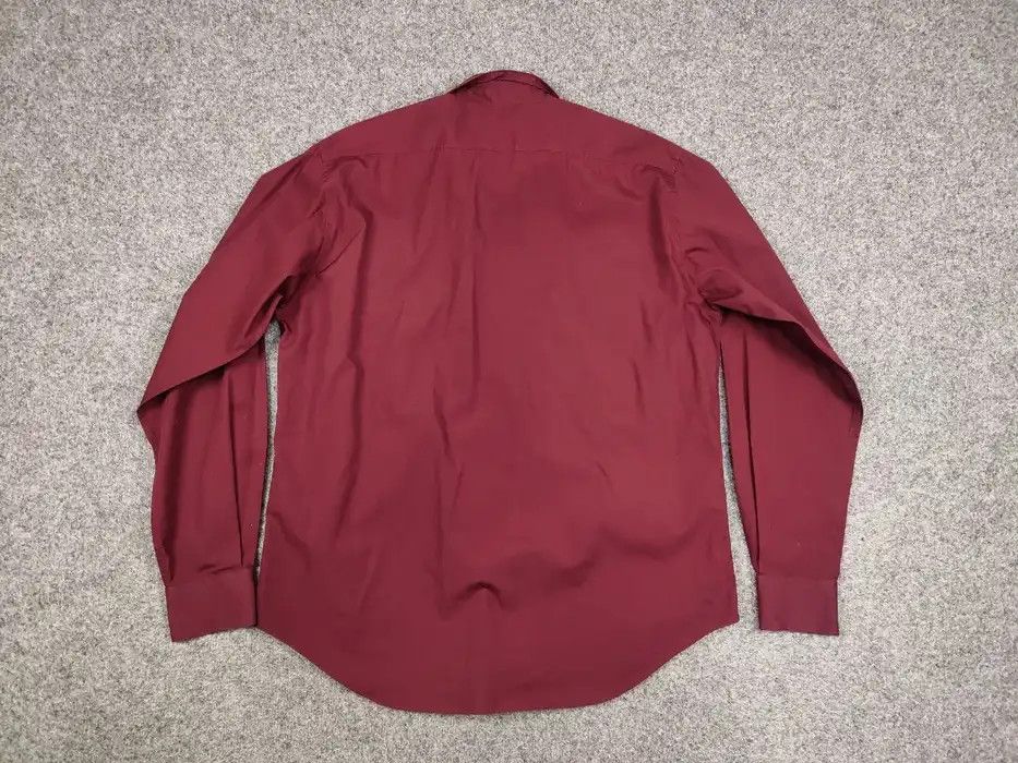 Yves Saint Laurent Vintage 90's Yves Saint Laurent Burgundy Logo Classic Button Size US XL / EU 56 / 4 - 7 Thumbnail